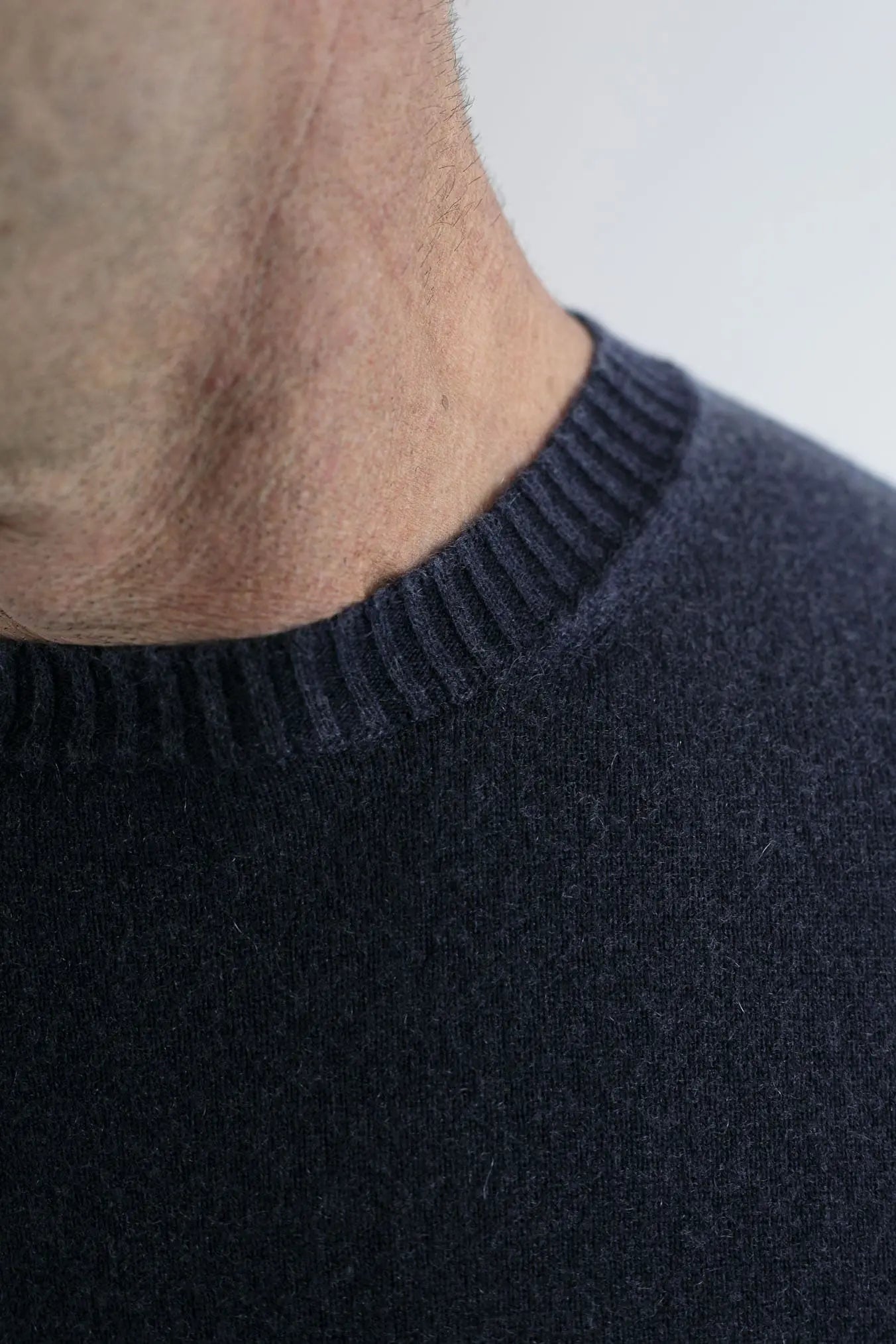Girocollo Argentina Frosted Cashmere Blu - Guarino Store