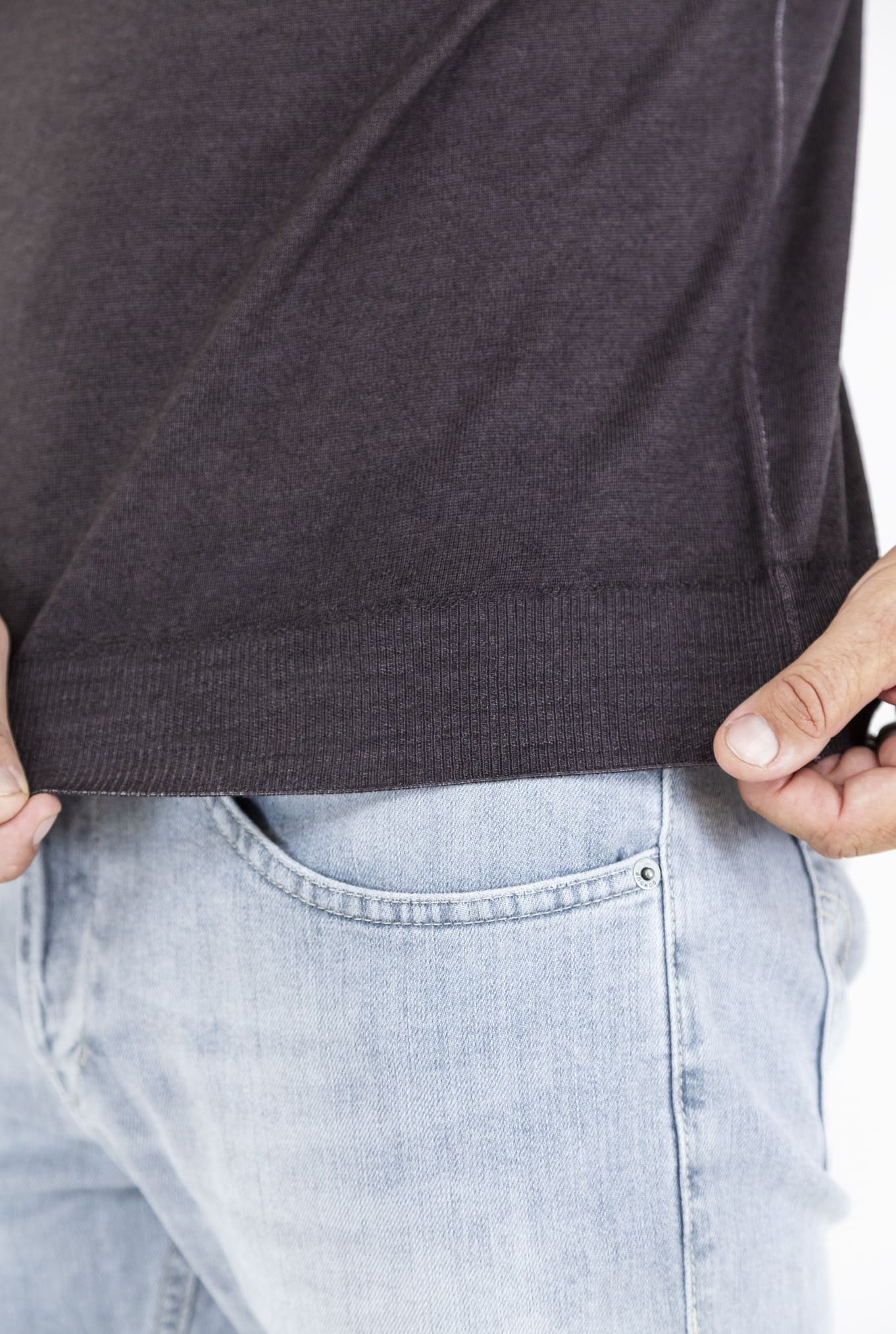 Maglia Girocollo Raglan Testa di Moro Washed - Guarino Store