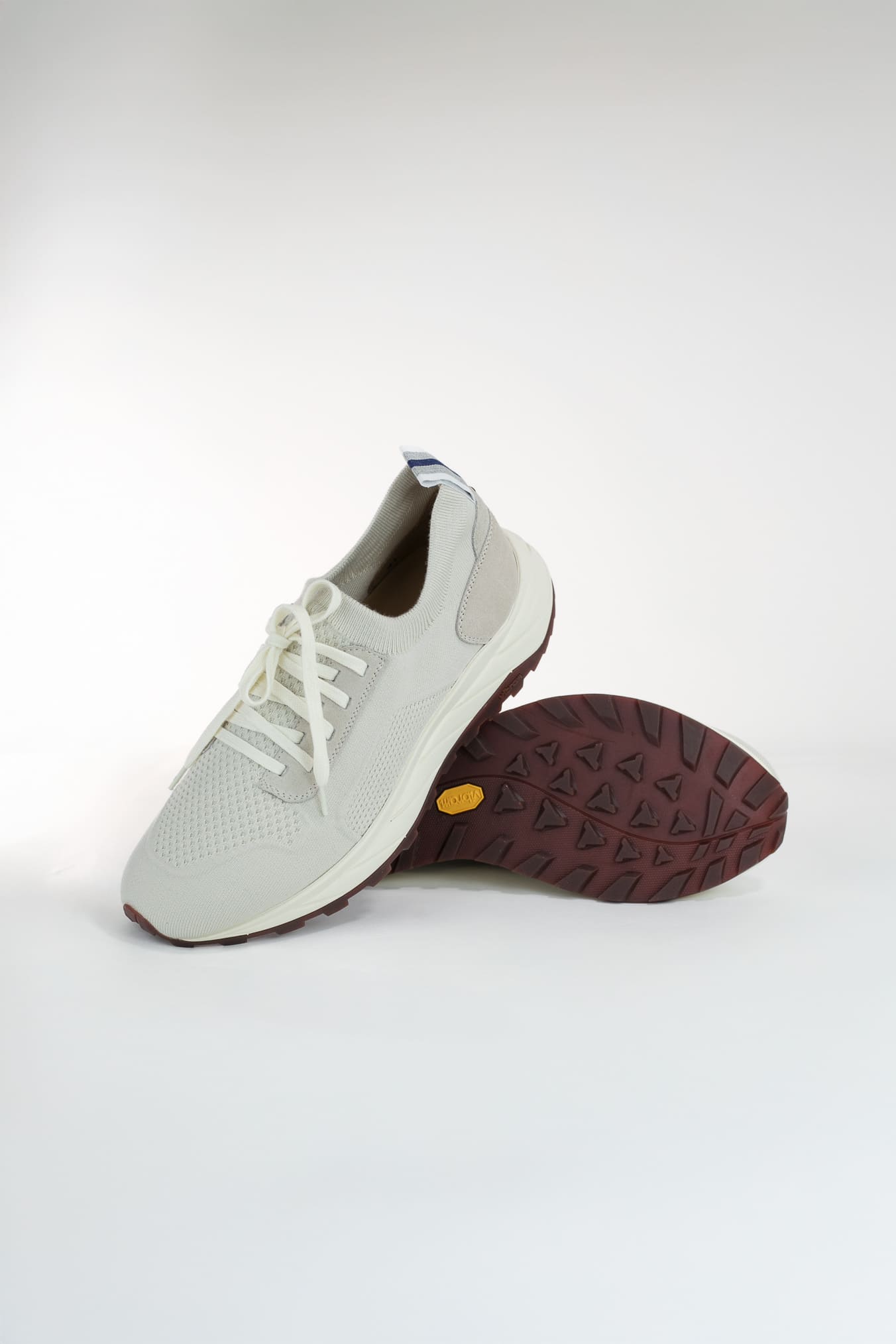 Sneakers Maglia Elasticizzata Lana Avorio - Guarino Store