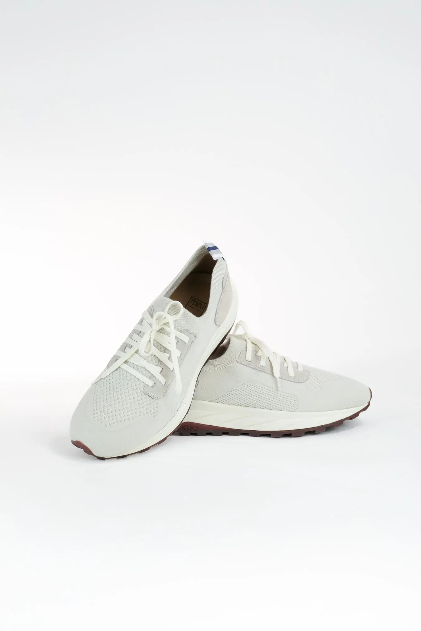 Sneakers Maglia Elasticizzata Lana Avorio - Guarino Store
