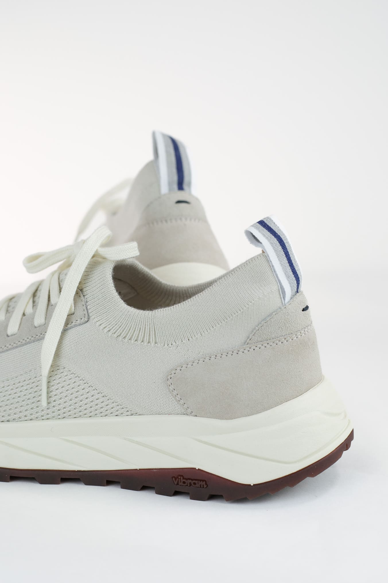 Sneakers Maglia Elasticizzata Lana Avorio - Guarino Store