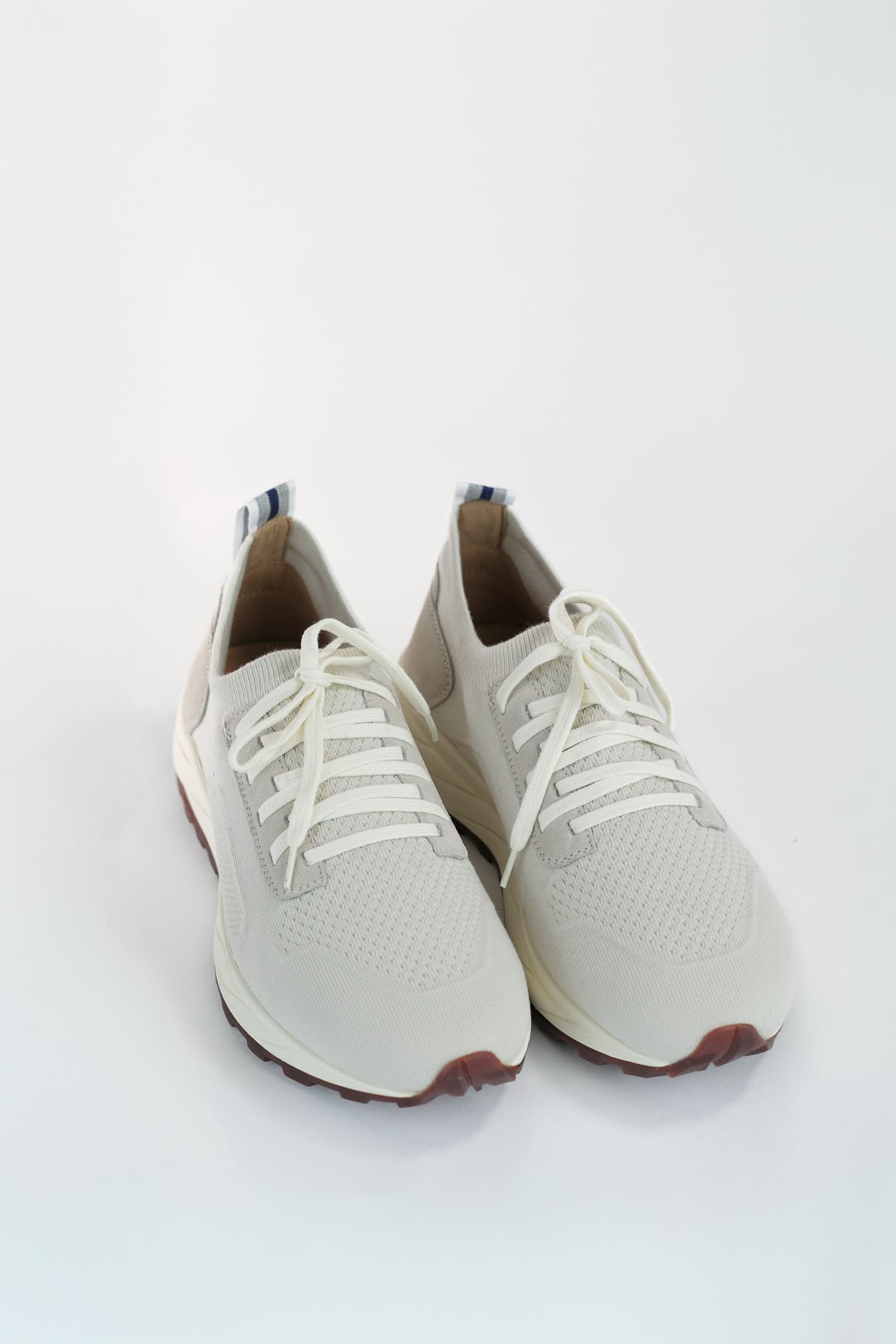 Sneakers Maglia Elasticizzata Lana Avorio - Guarino Store