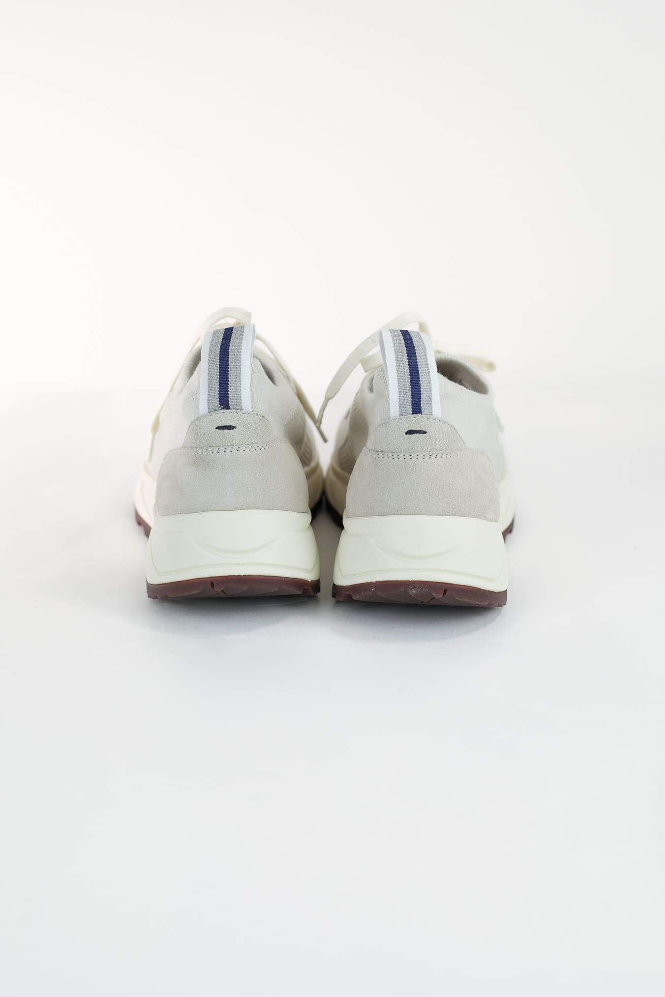 Sneakers Maglia Elasticizzata Lana Avorio - Guarino Store