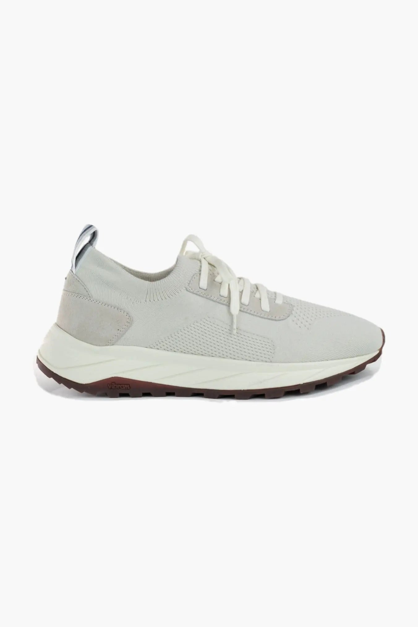 Sneakers Maglia Elasticizzata Lana Avorio - Guarino Store