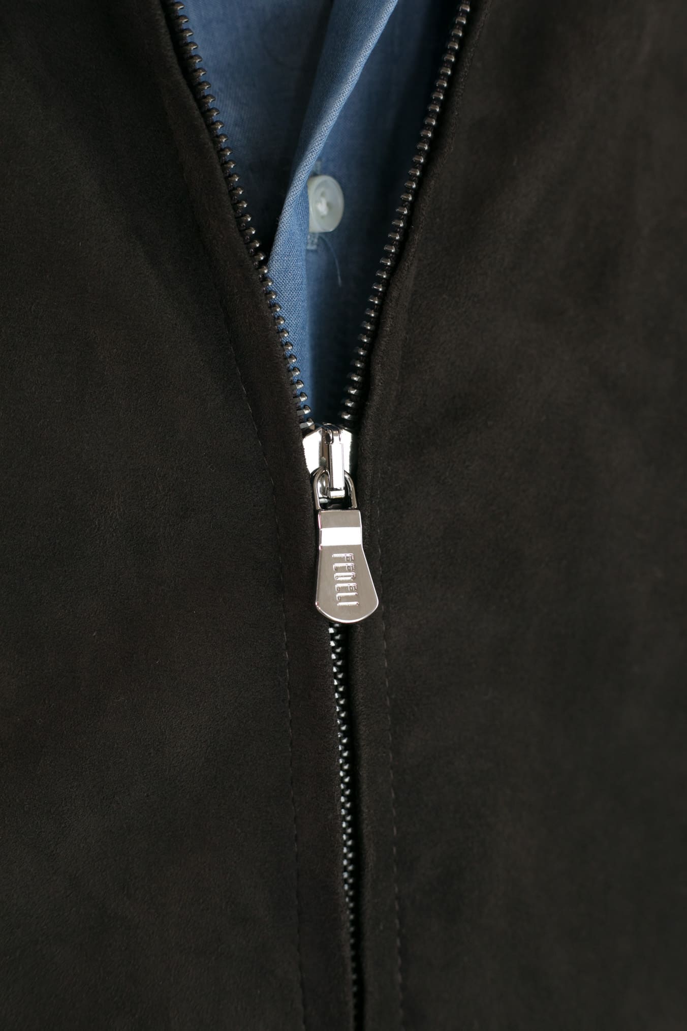 Gilet Cashmere e Suede Testa di Moro/Beige - Guarino Store