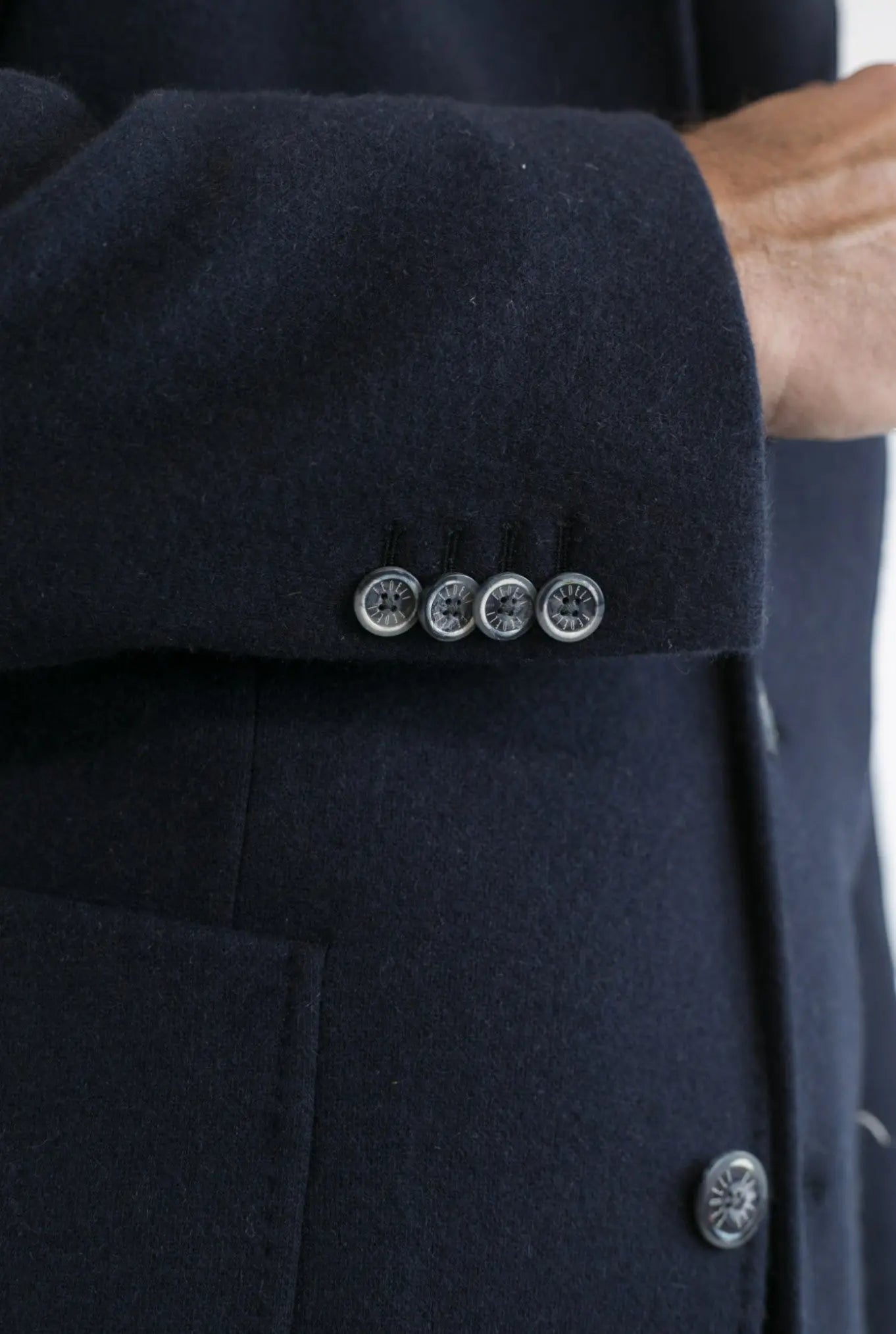 Giacca Damon Cashmere Double Blu Scuro - Guarino Store