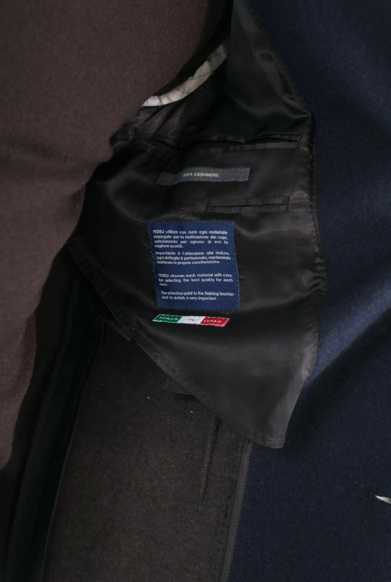 Giacca Damon Cashmere Double Blu Scuro - Guarino Store