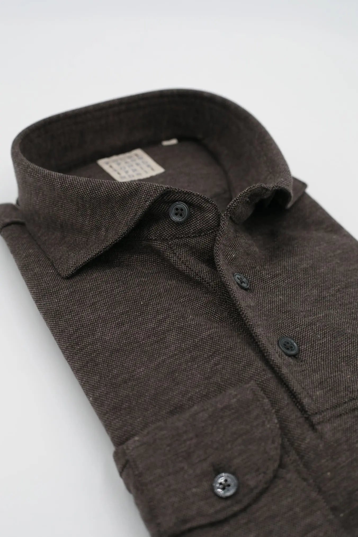 Polo Jersey Cotone e Cashmere Piquet Testa di Moro Mélange - Guarino Store