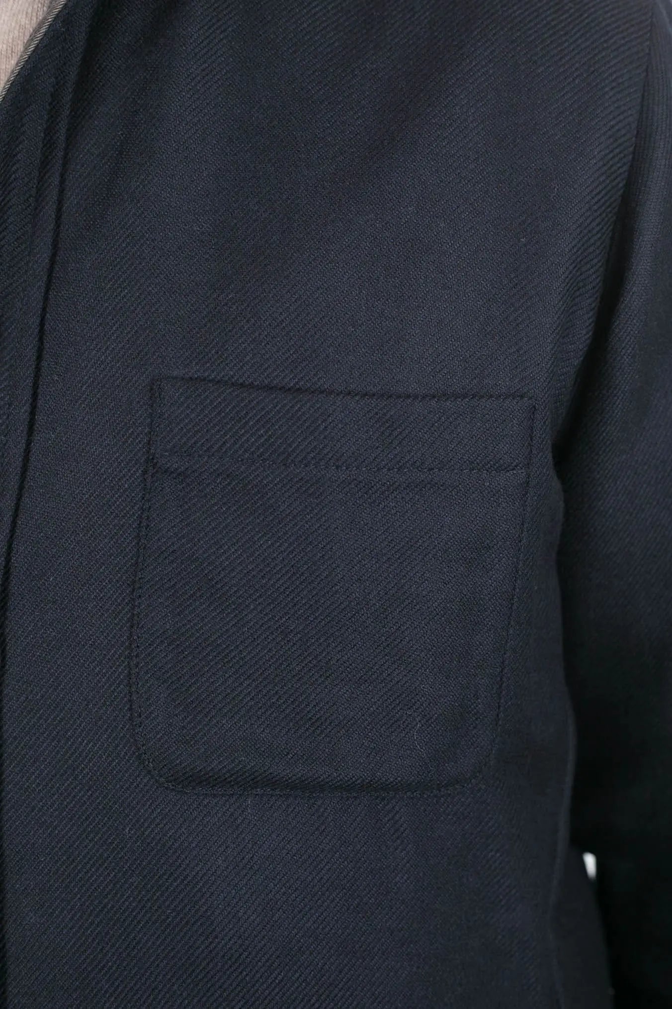FFF Overshirt Cashmere Lanificio di Pray Blu Scuro