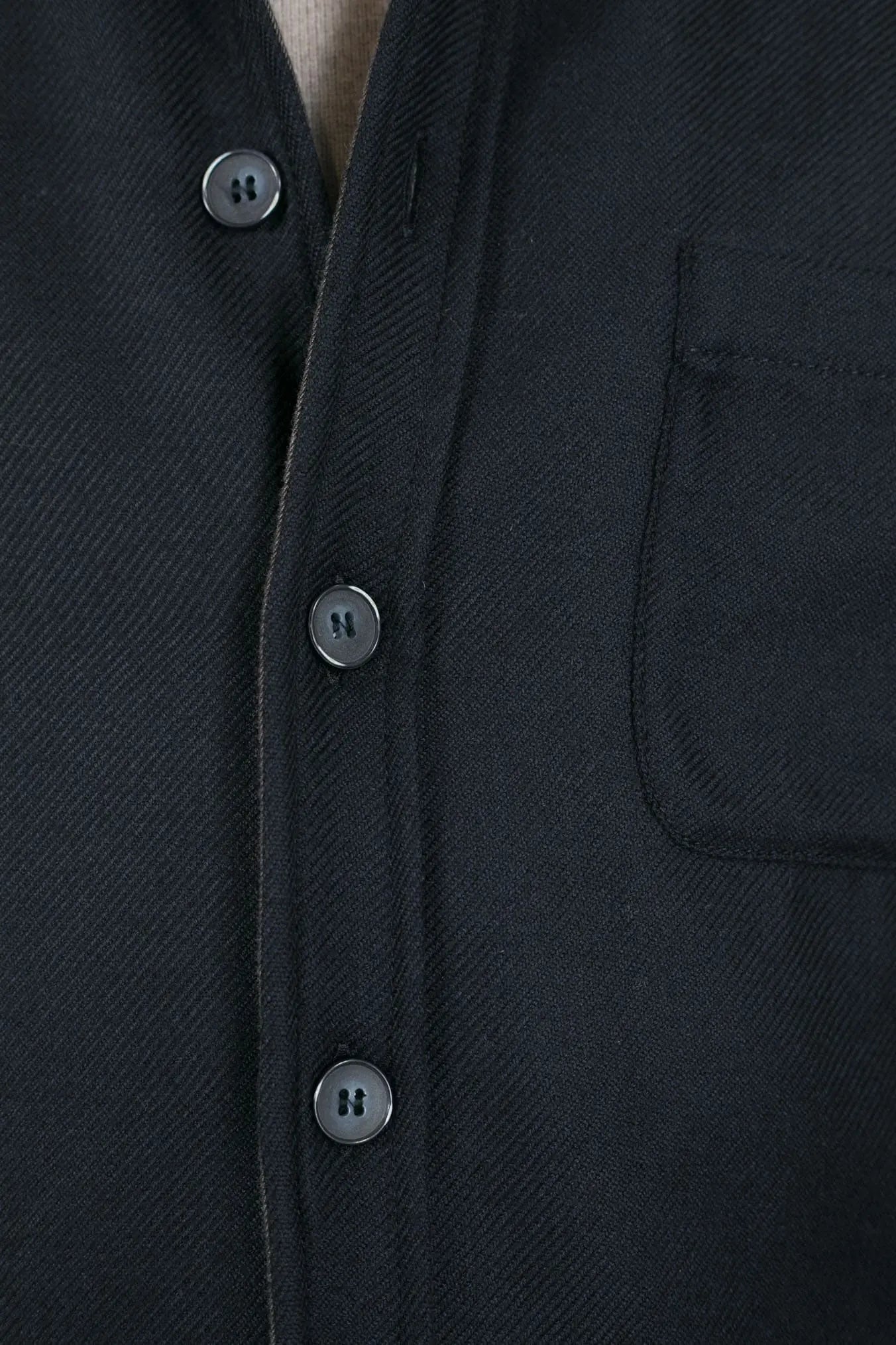 FFF Overshirt Cashmere Lanificio di Pray Blu Scuro