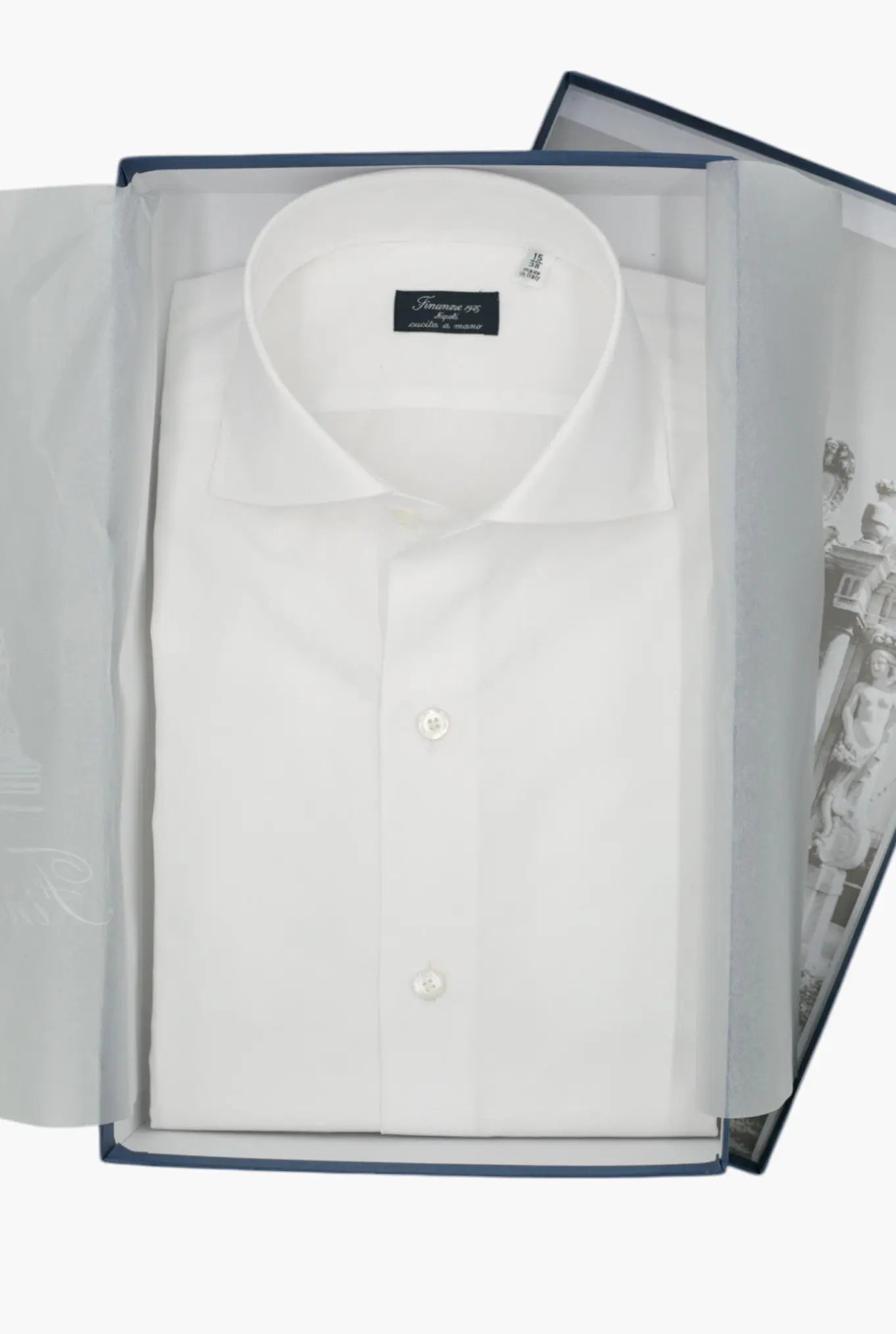 Camicia Napoli Cotone Bianco - Guarino Store