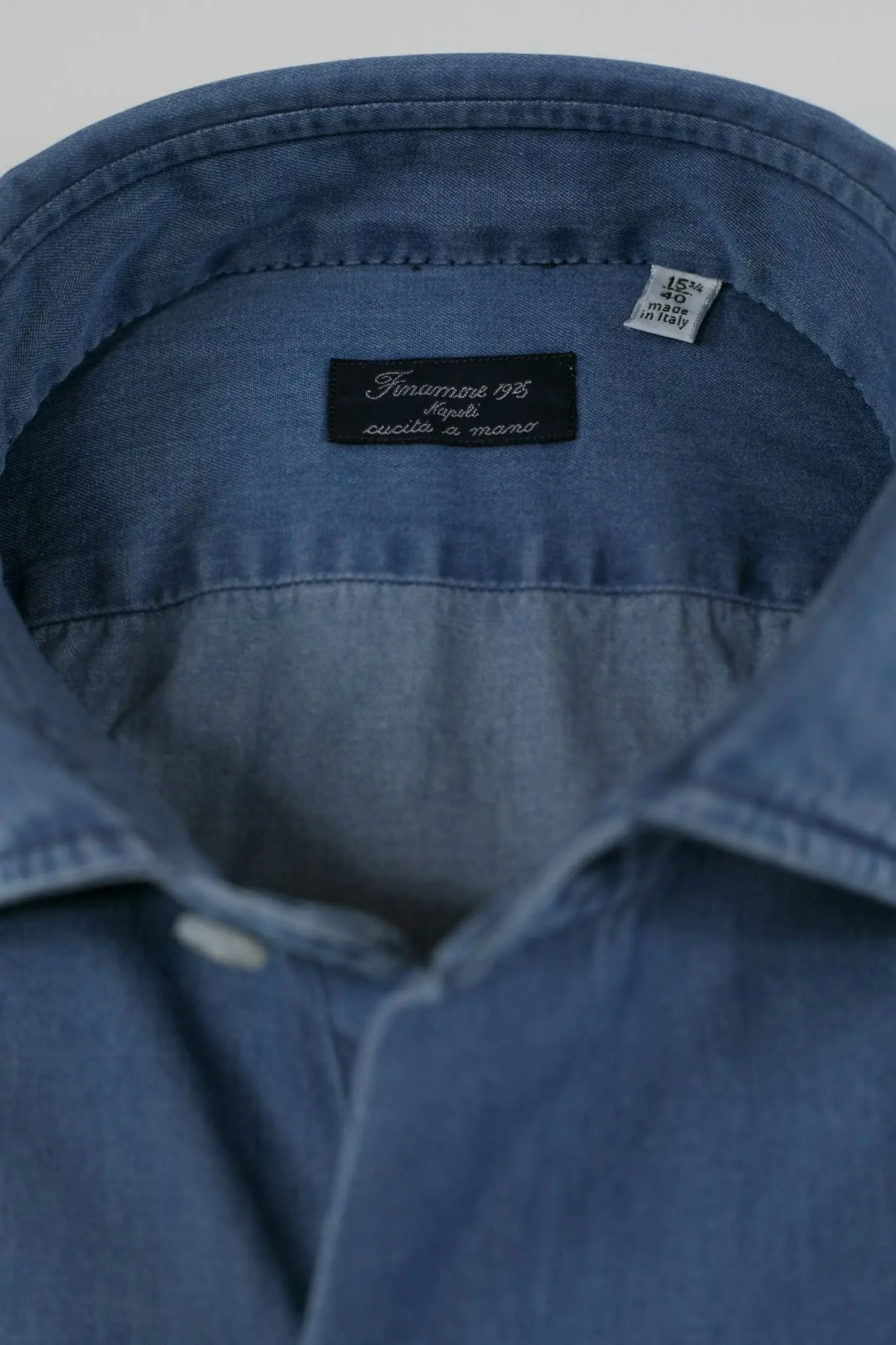 Camicia Denim Cucita a Mano - Guarino Store