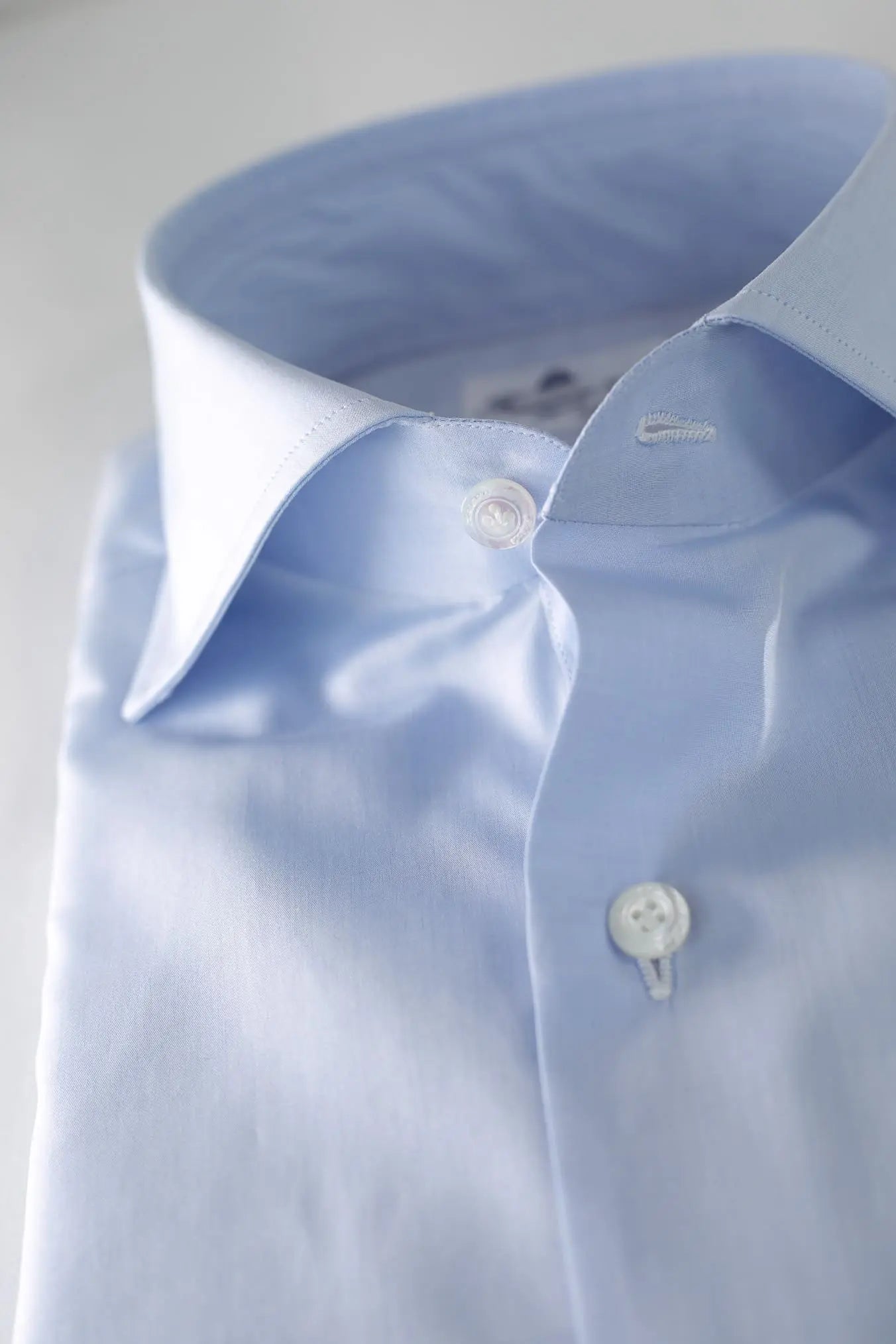 Camicia Napoli '170 a due' Celeste - Guarino Store