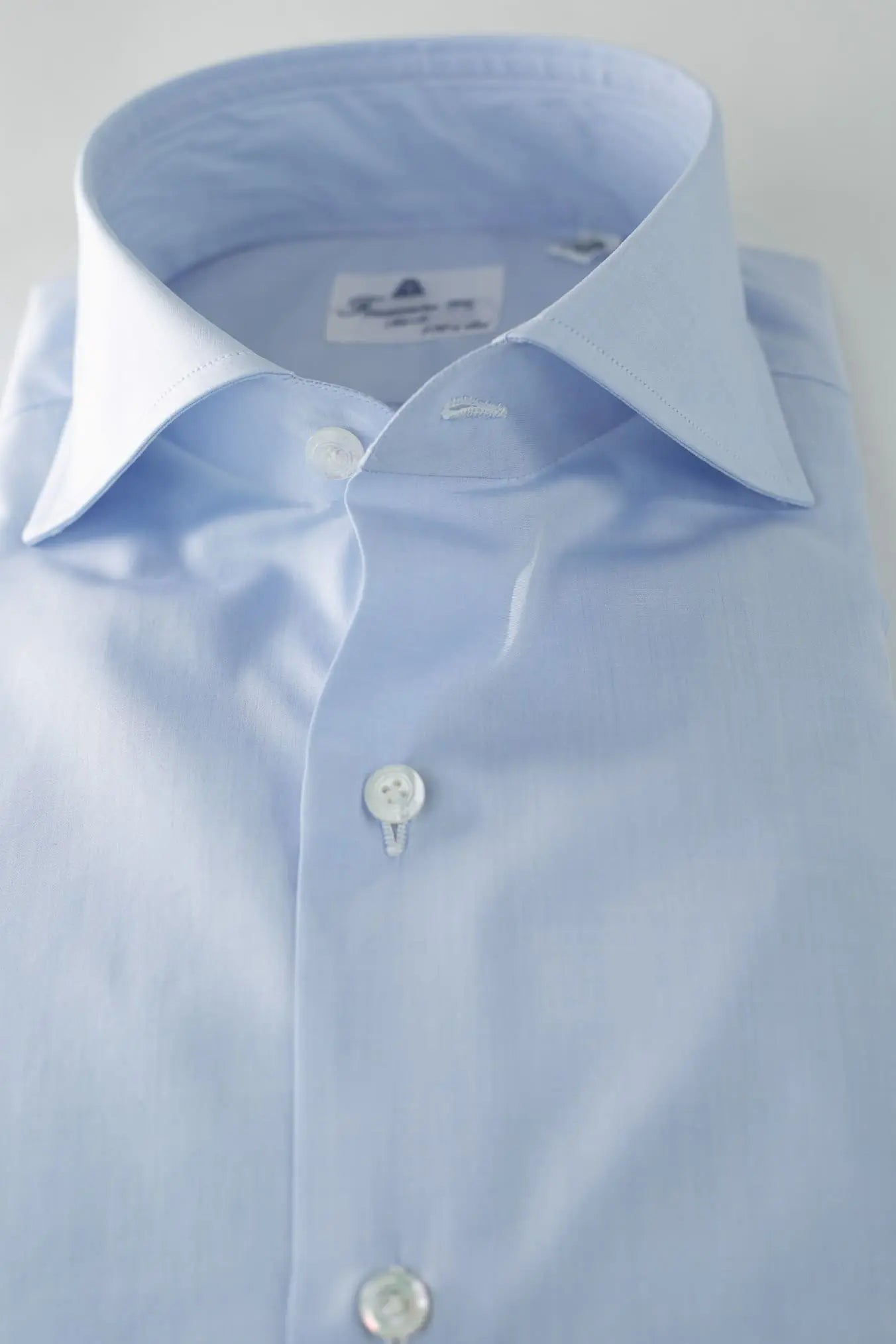 Camicia Napoli '170 a due' Celeste - Guarino Store