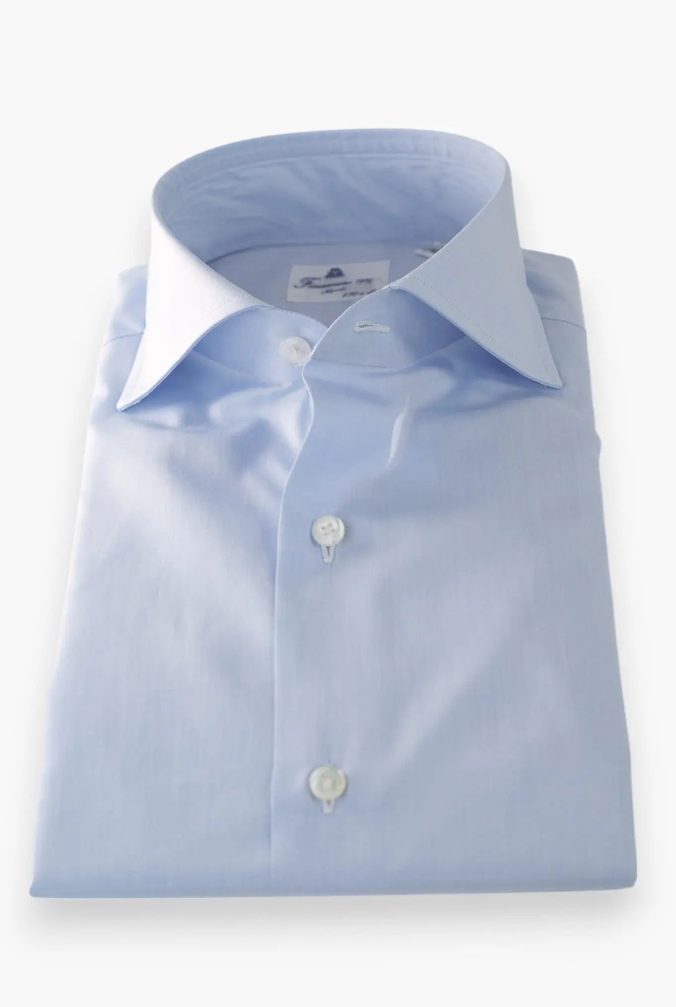 Camicia Napoli '170 a due' Celeste - Guarino Store