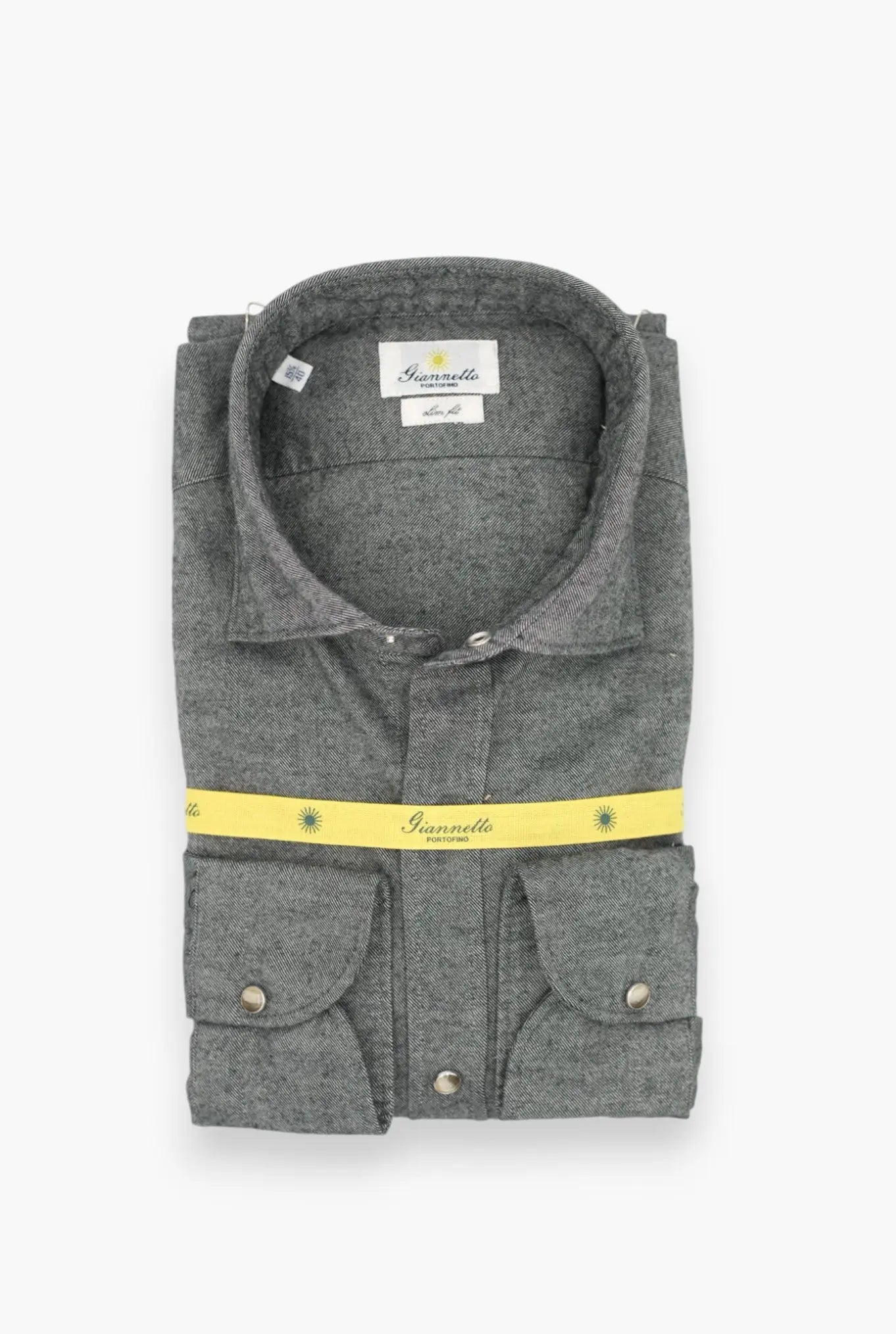 Camicia Flanella Grigio - Guarino Store