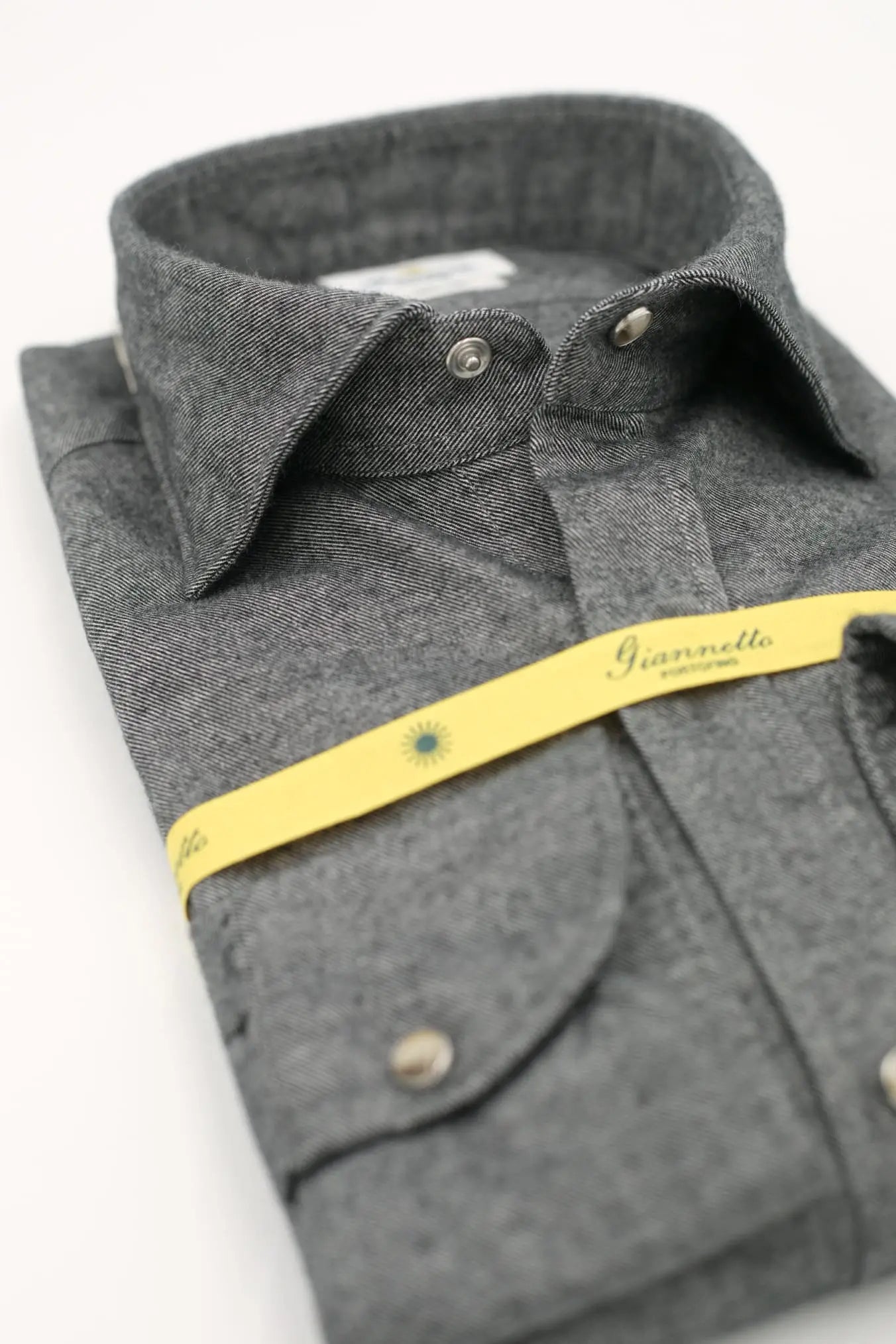Camicia Flanella Grigio - Guarino Store