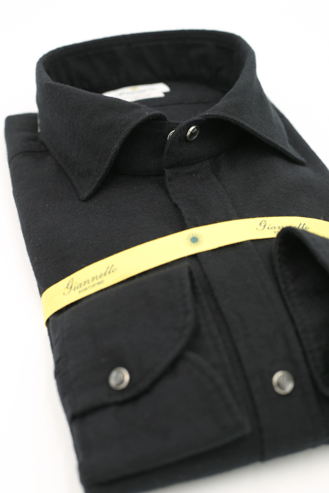 Camicia Flanella Nero - Guarino Store