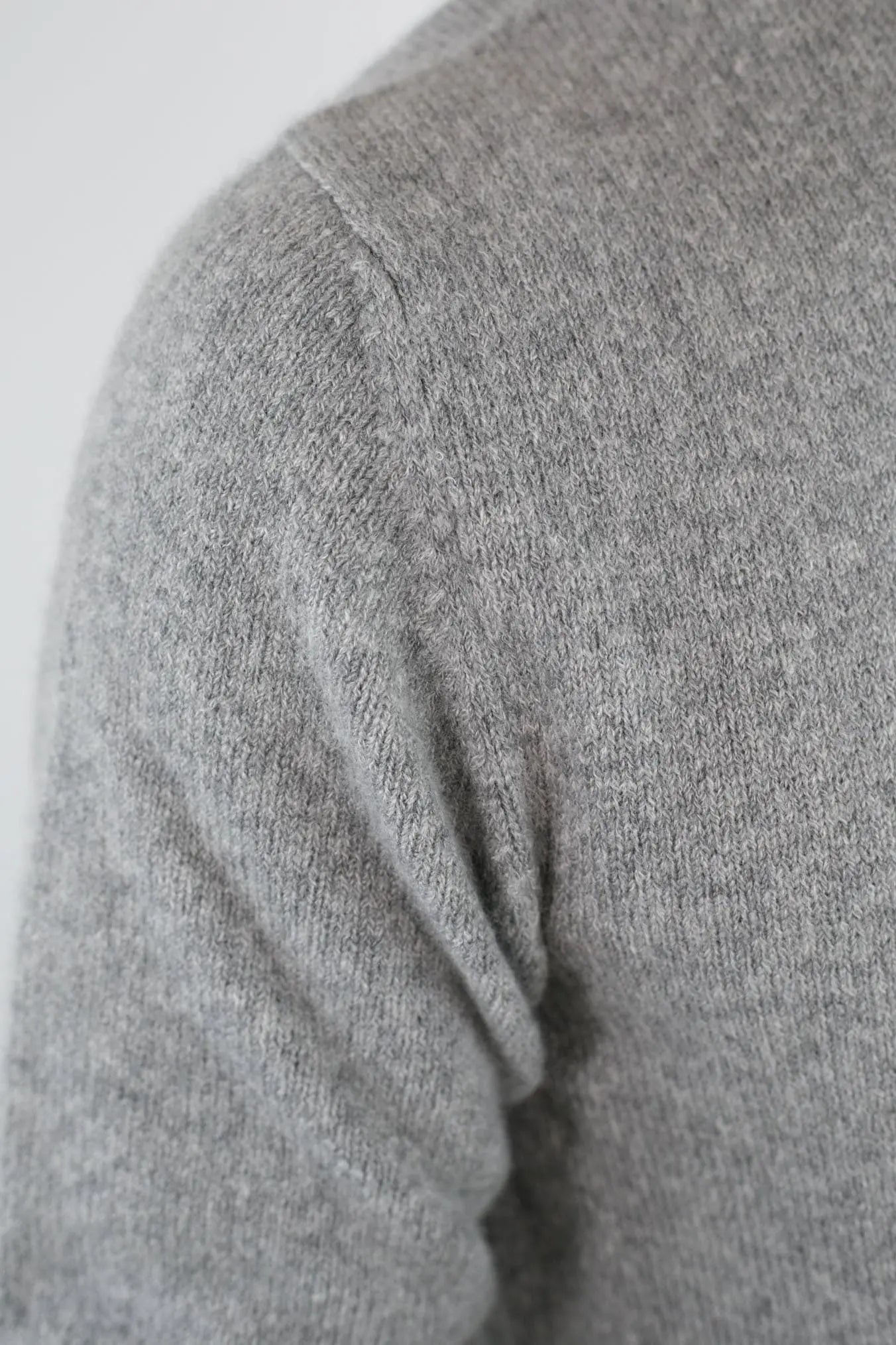 Girocollo Cashmere e Seta Grigio - Guarino Store