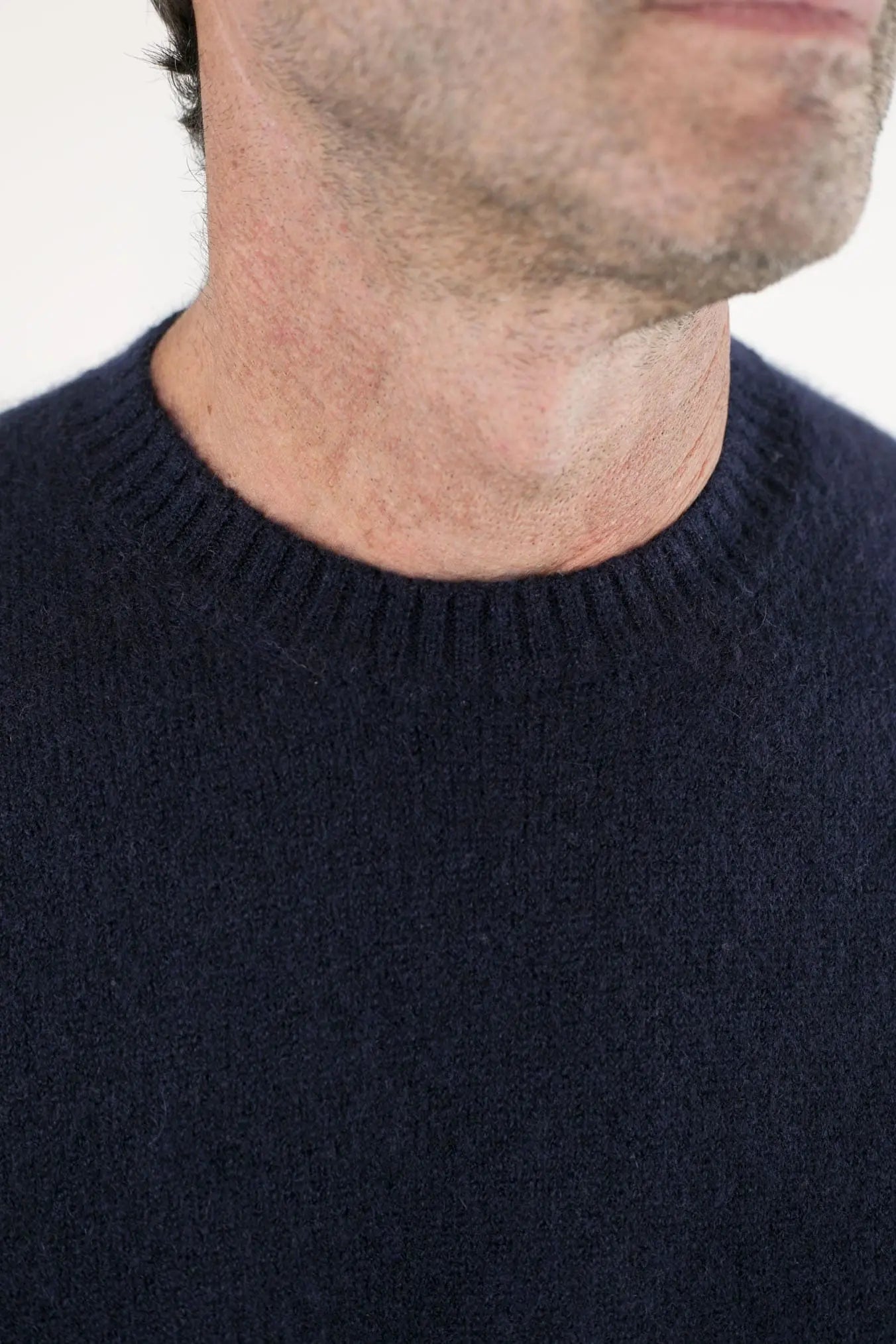 Girocollo Cashmere e Seta Blu - Guarino Store