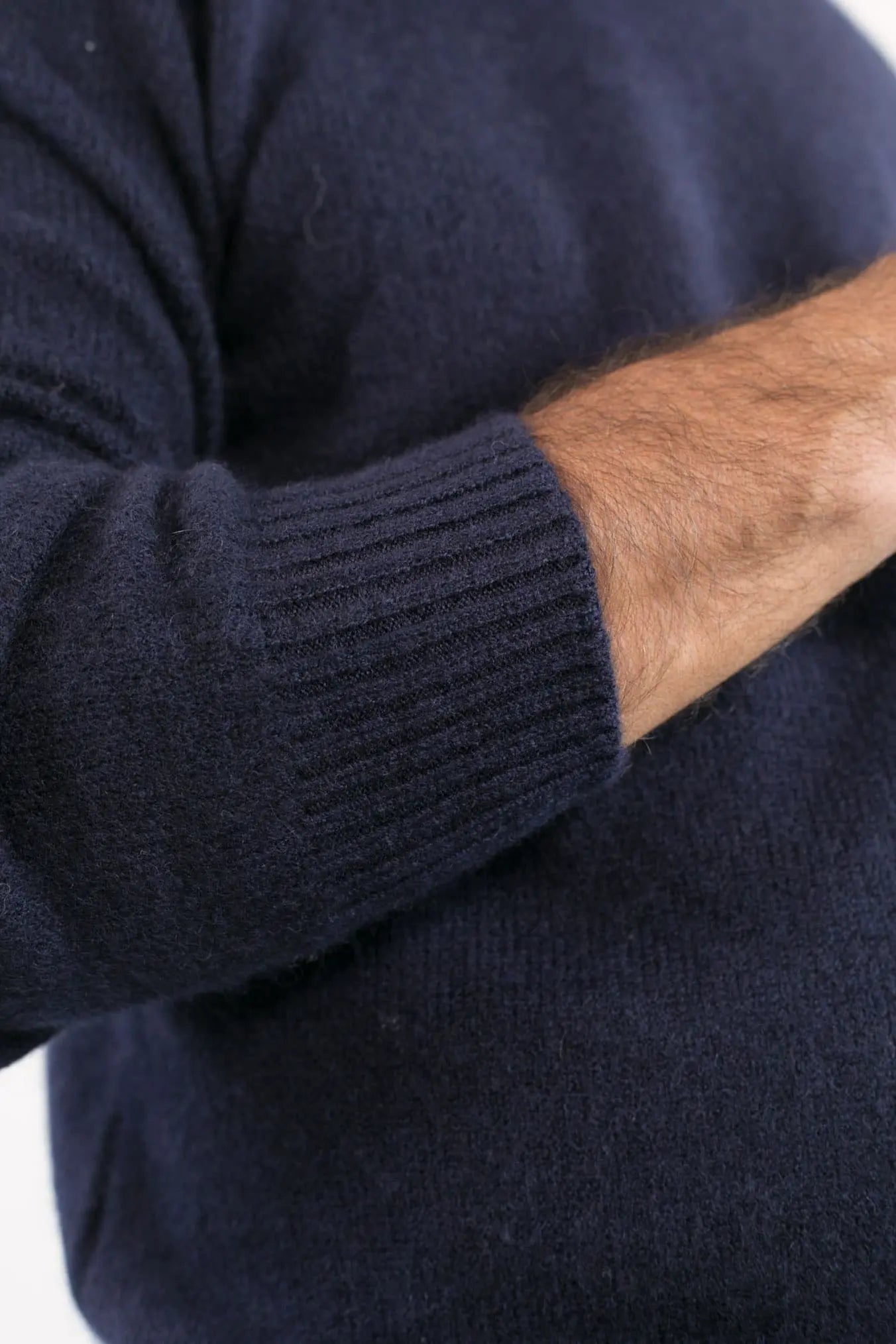 Girocollo Cashmere e Seta Blu - Guarino Store
