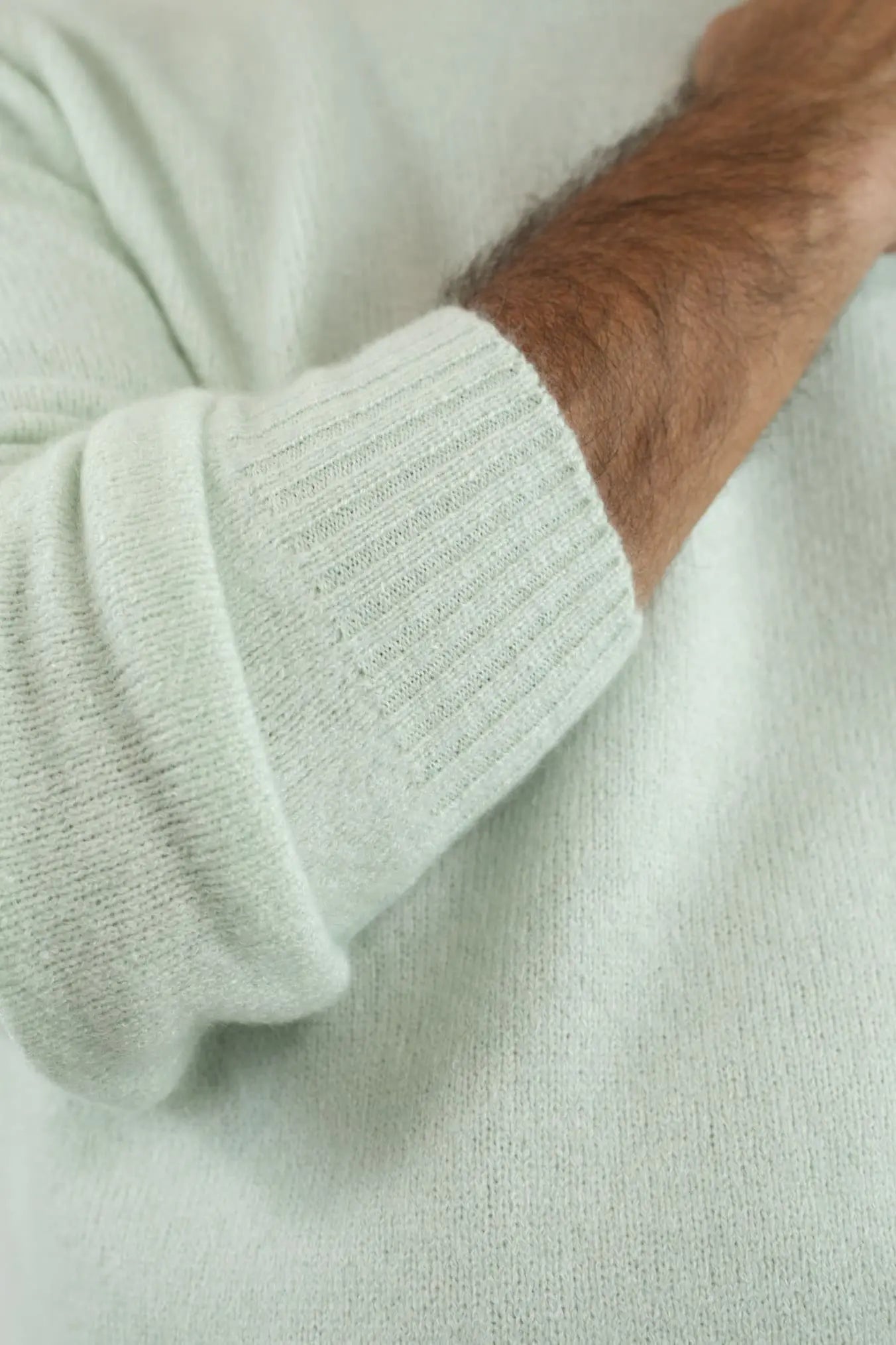 Girocollo Cashmere e Seta Verde Mela - Guarino Store