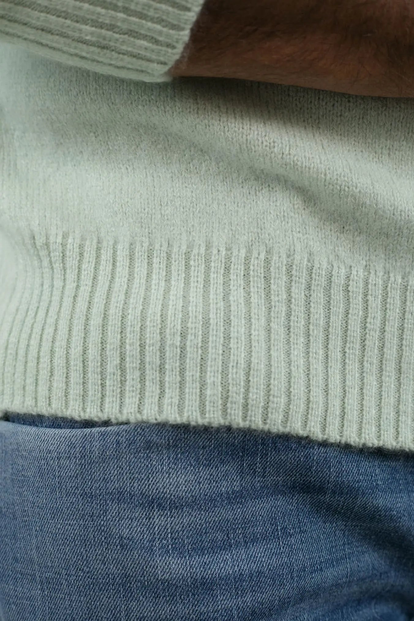 Girocollo Cashmere e Seta Verde Mela - Guarino Store