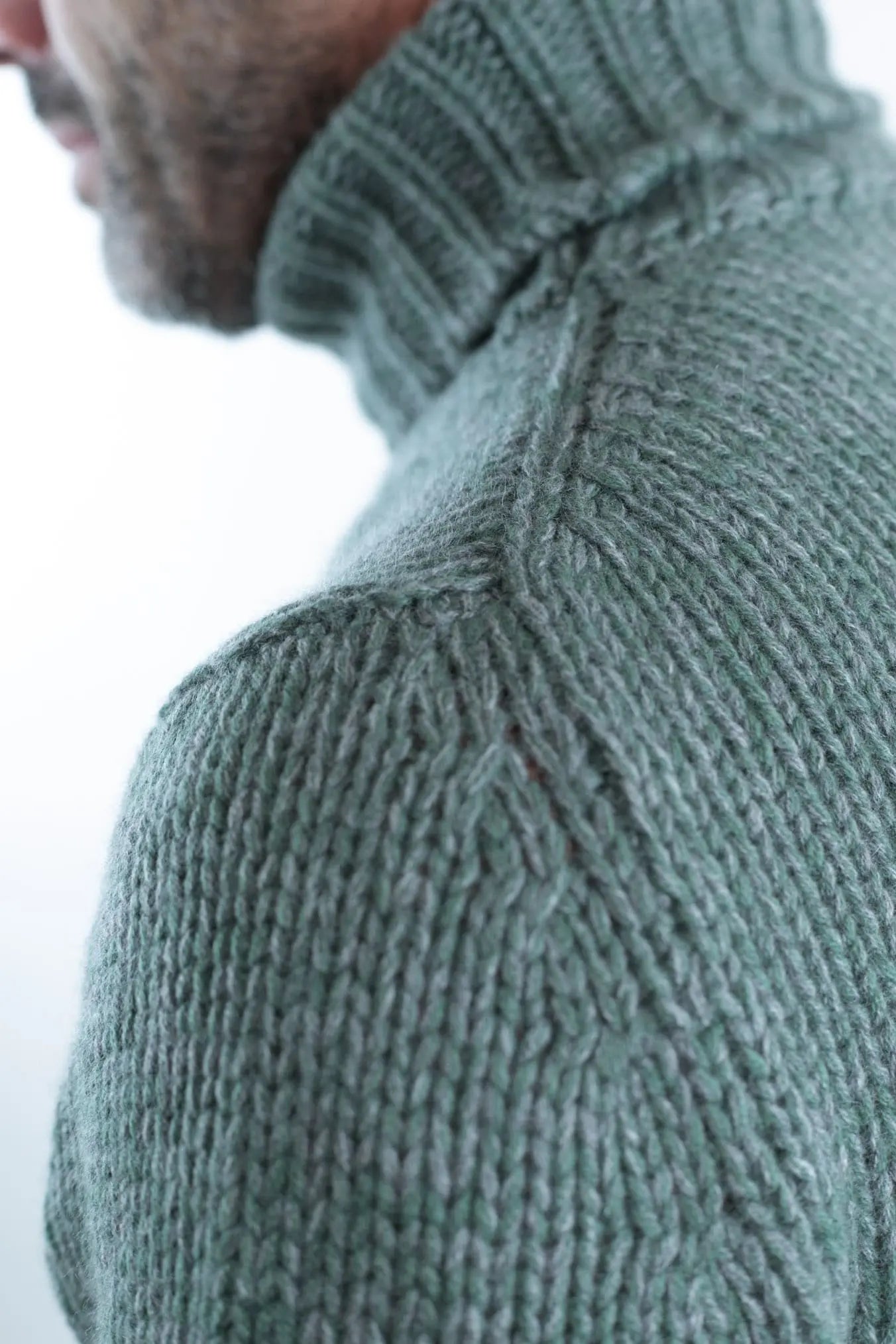 Dolcevita 6 Fili Cashmere Mélange Verde - Guarino Store