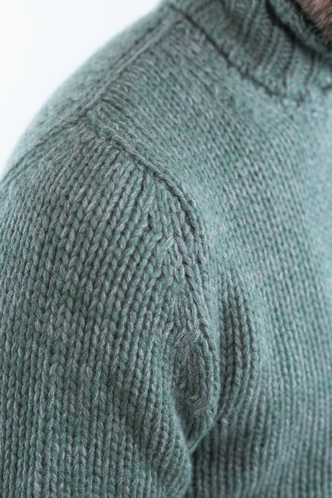 Dolcevita 6 Fili Cashmere Mélange Verde - Guarino Store