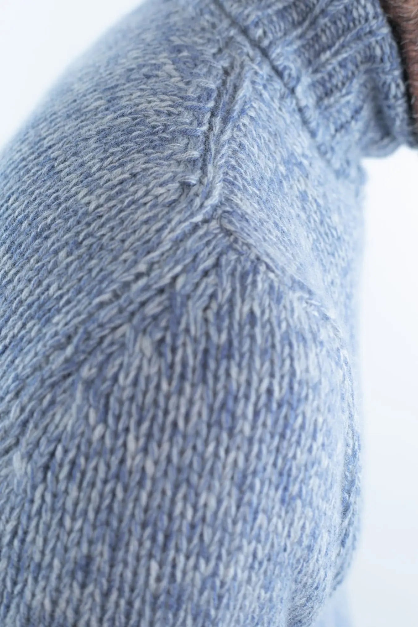 Dolcevita 6 Fili Cashmere Mélange Azzurro - Guarino Store