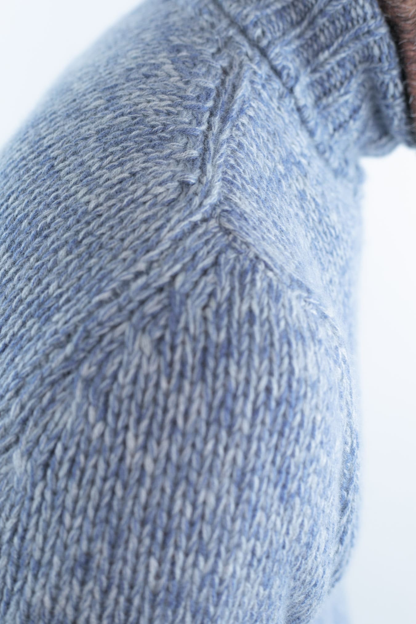 Dolcevita 6 Fili Cashmere Mélange Azzurro - Guarino Store