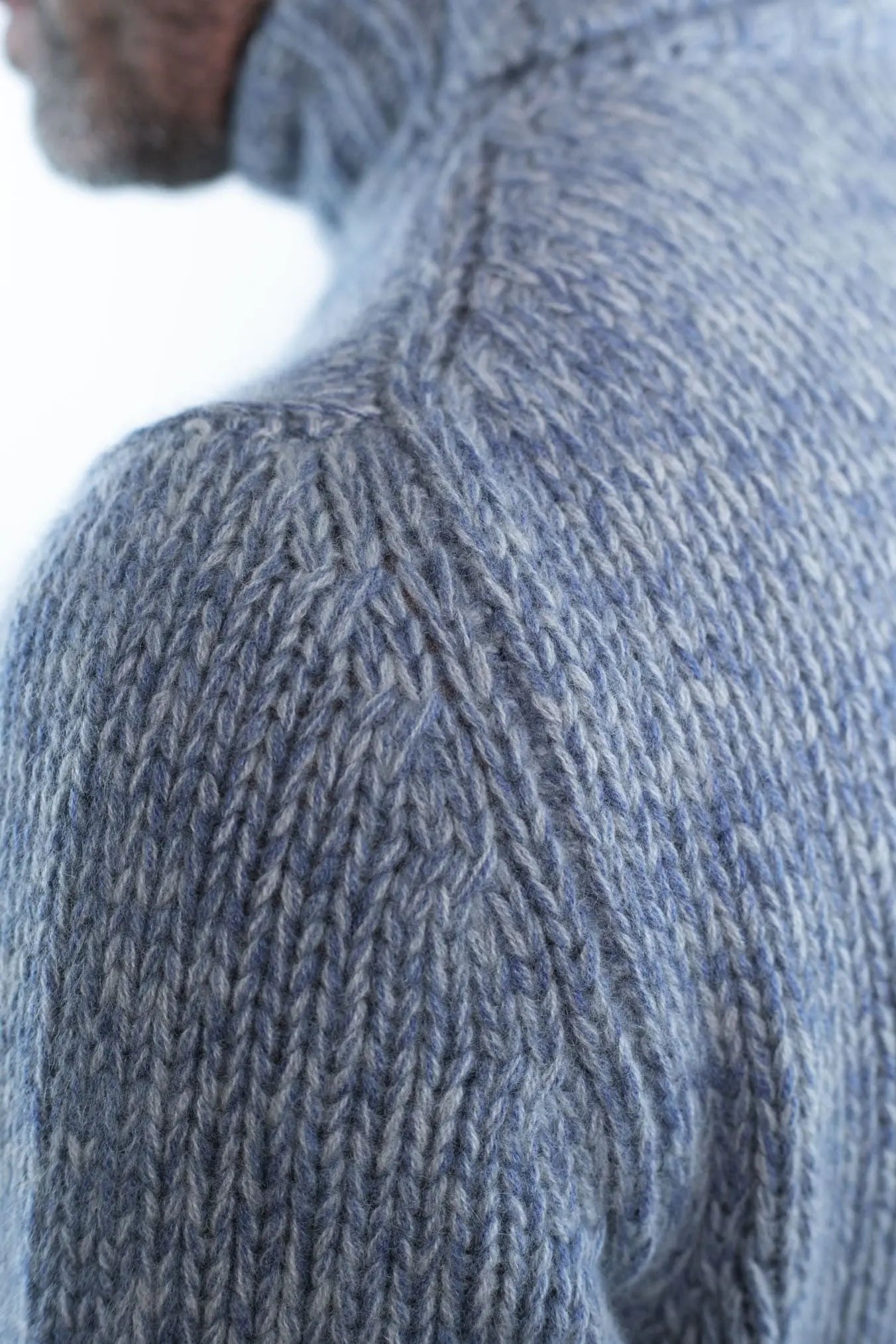 Dolcevita 6 Fili Cashmere Mélange Azzurro - Guarino Store