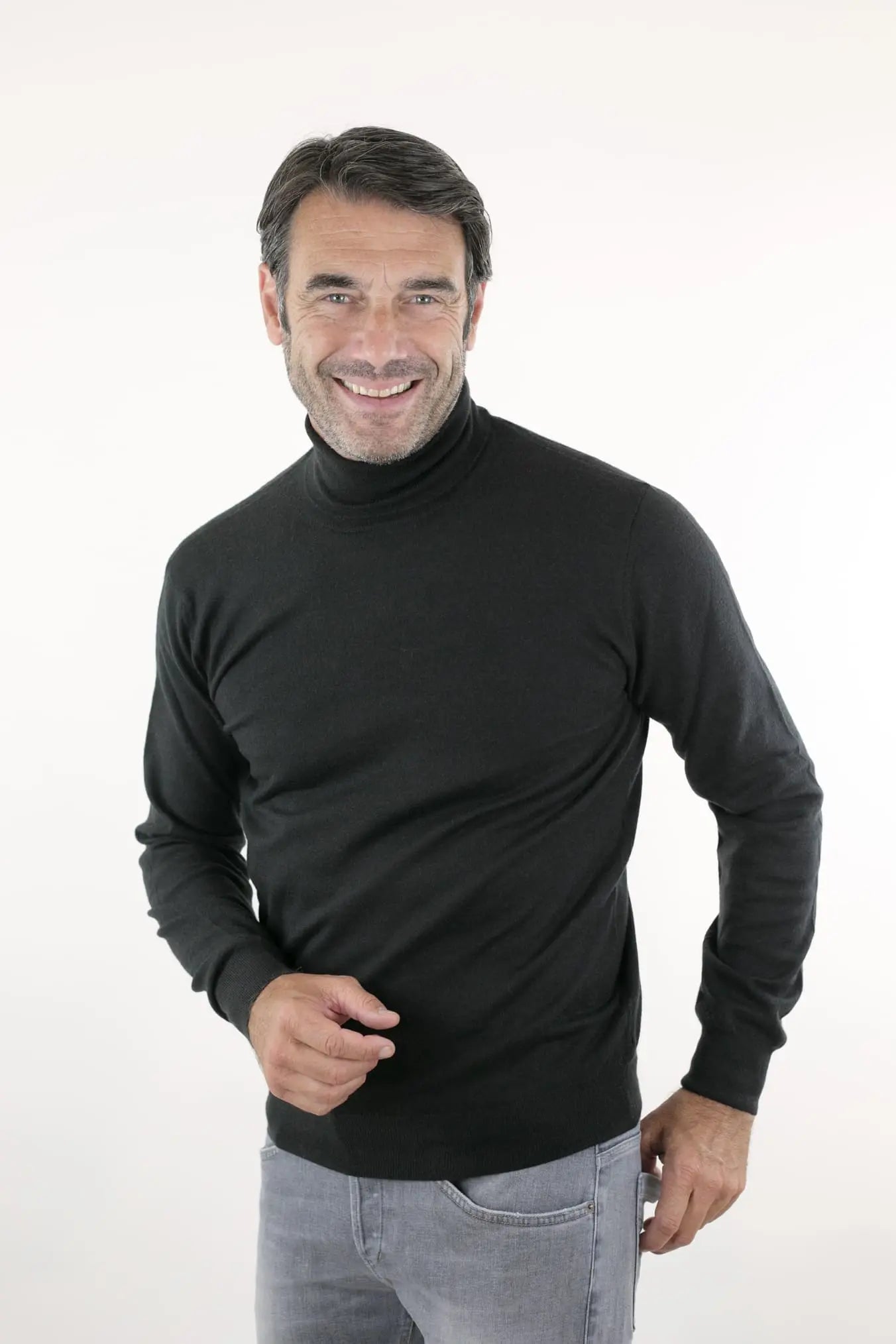 Dolcevita Cashmere Pettinato Ultralight Nero - Guarino Store