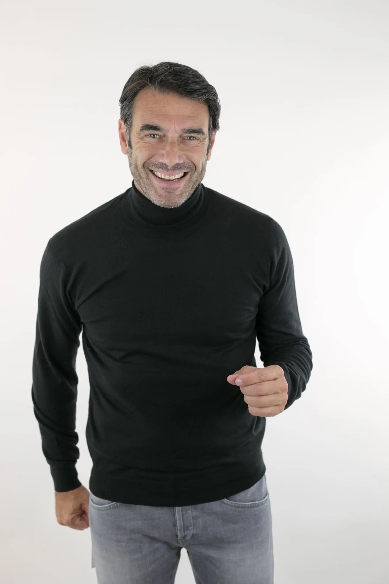 Dolcevita Cashmere Pettinato Ultralight Nero - Guarino Store