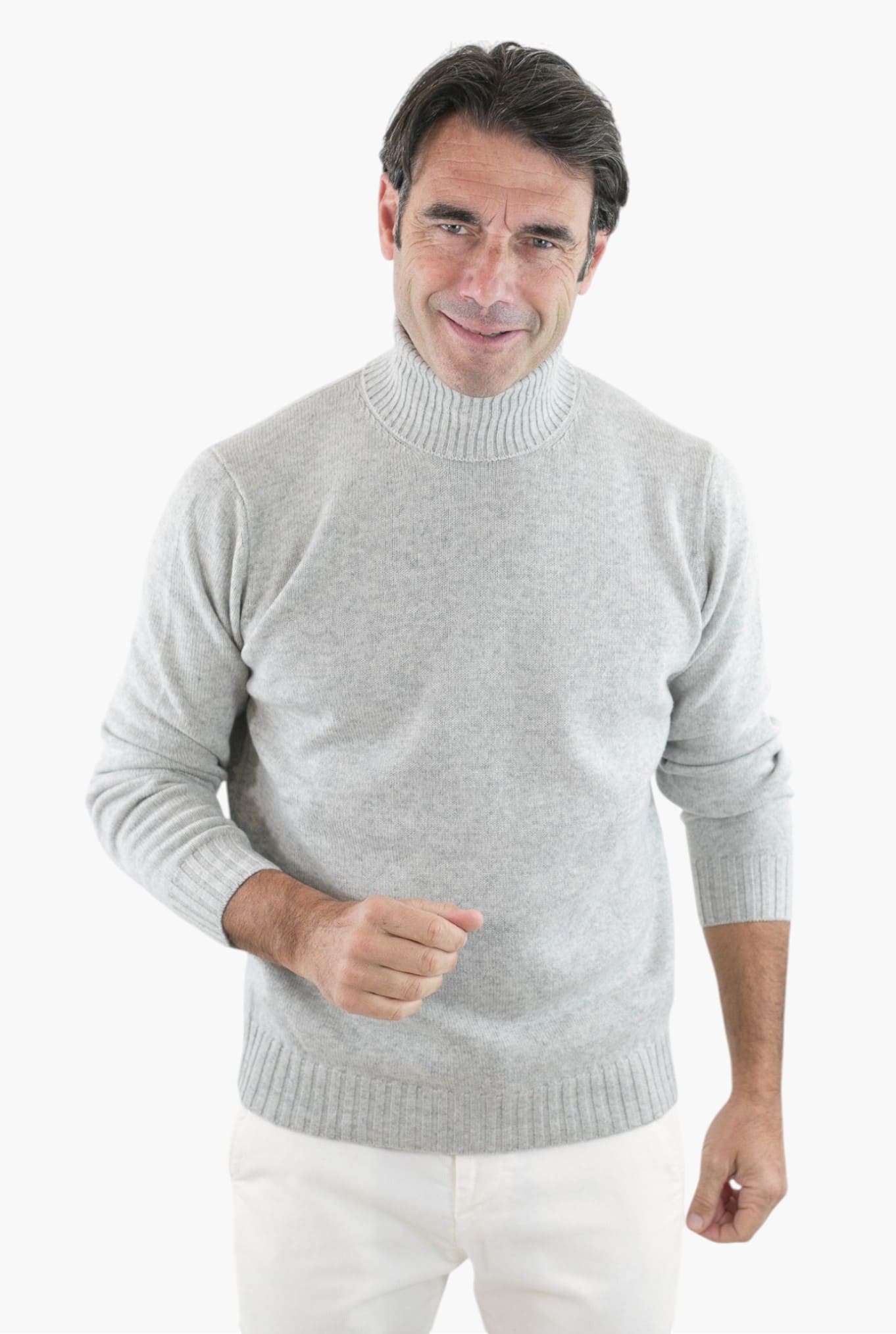 Dolcevita Cashmere Corsehair Grigio Perla - Guarino Store