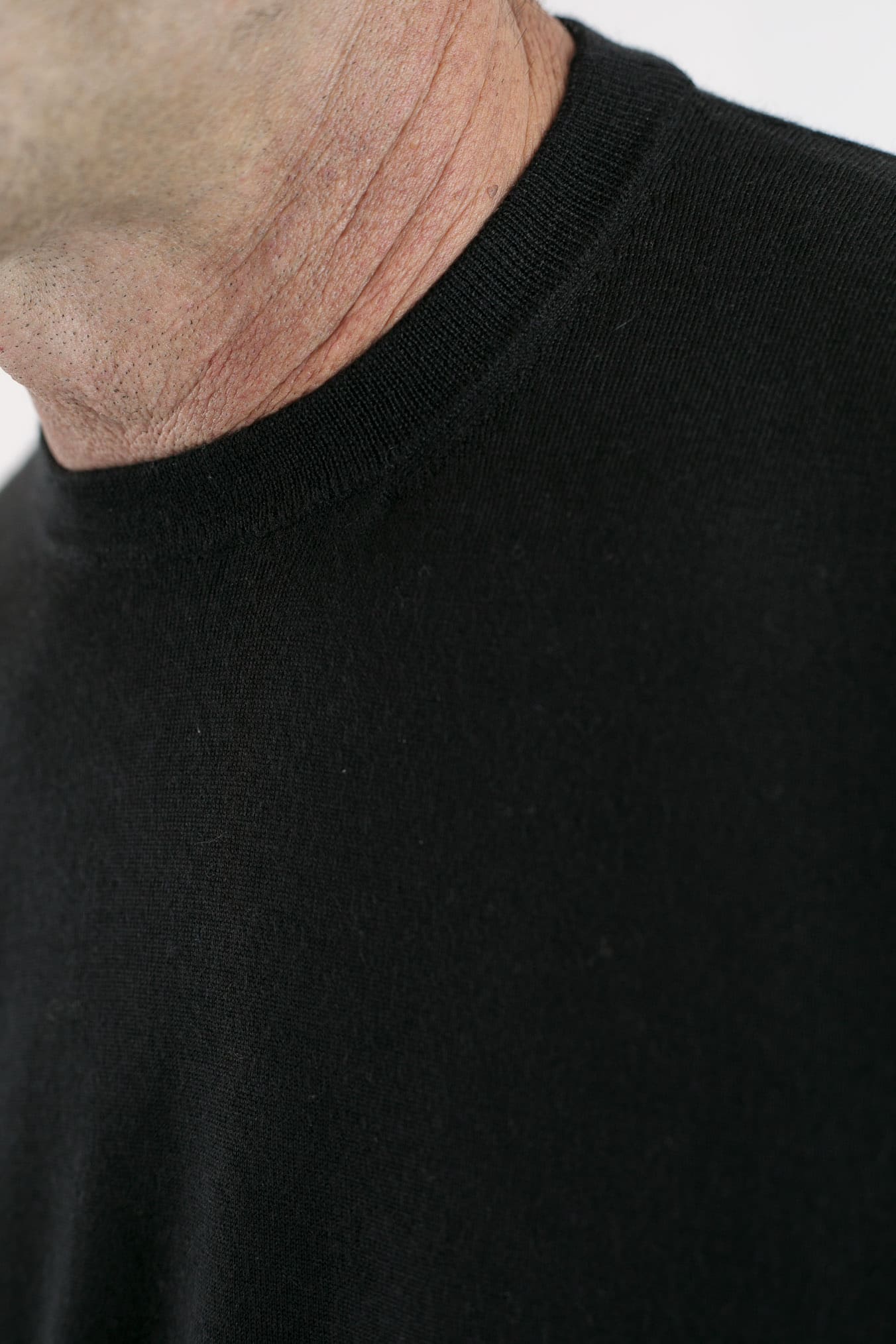 GUARINO Girocollo Lana Seta Cashmere Nero