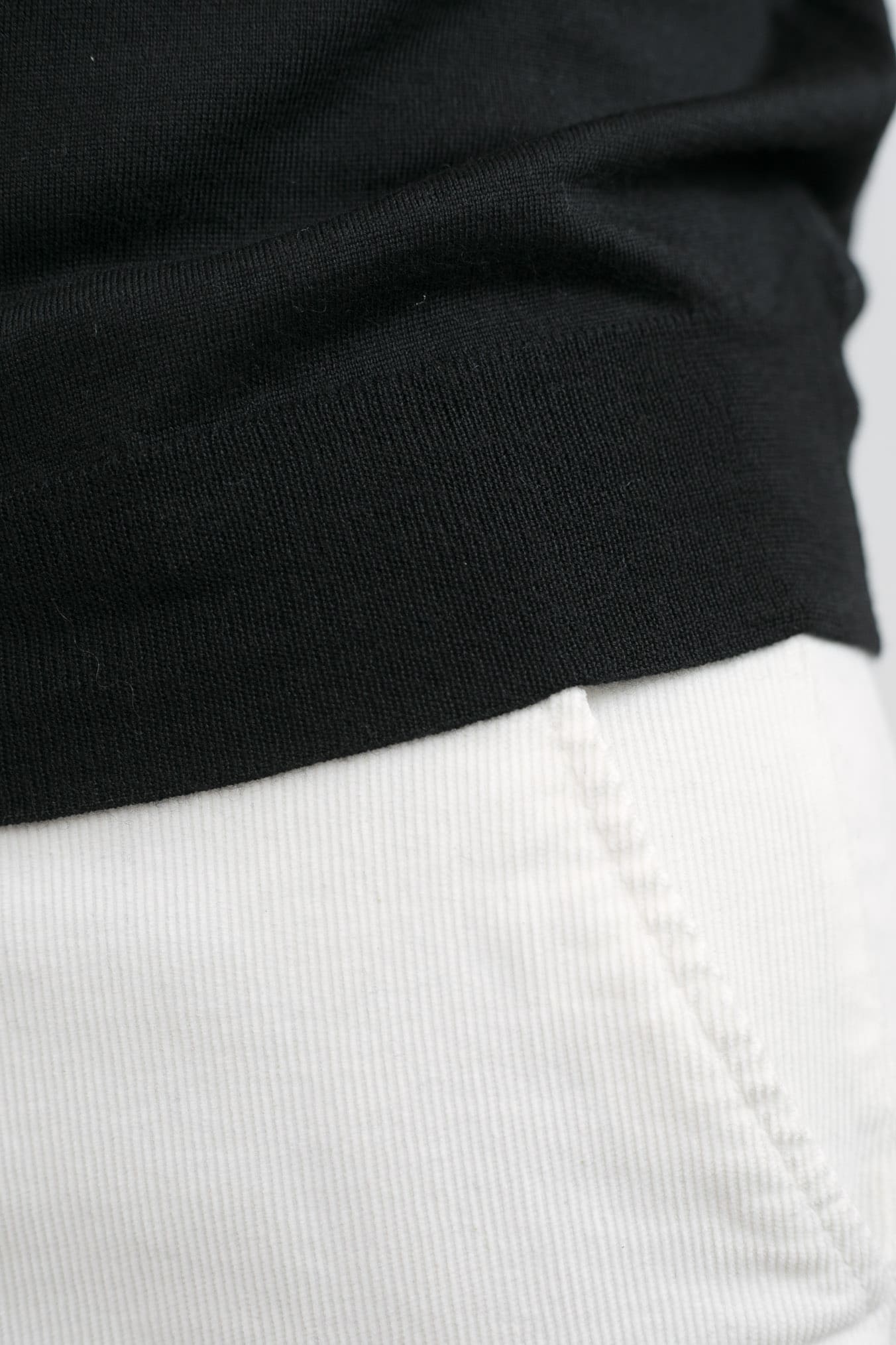 GUARINO Girocollo Lana Seta Cashmere Nero