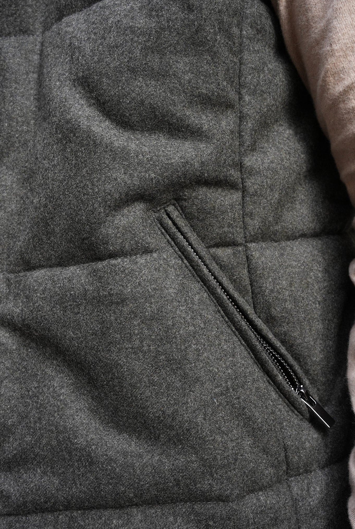 Gilet di Lana con Cappuccio Staccabile Verde - Guarino Store