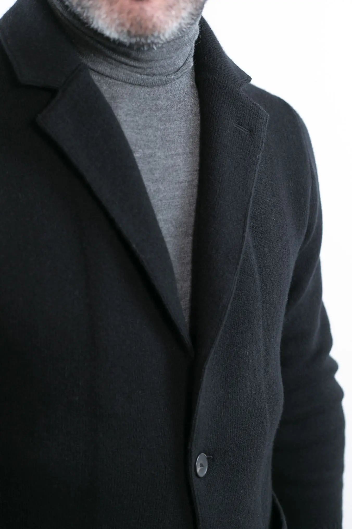 Giacca Maglia in Cashmere Nero - Guarino Store