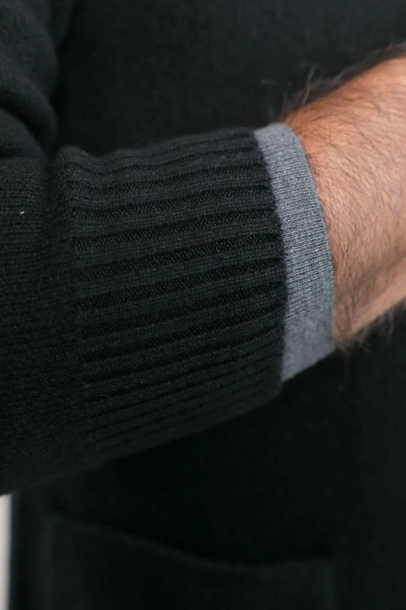 Giacca Maglia in Cashmere Nero - Guarino Store