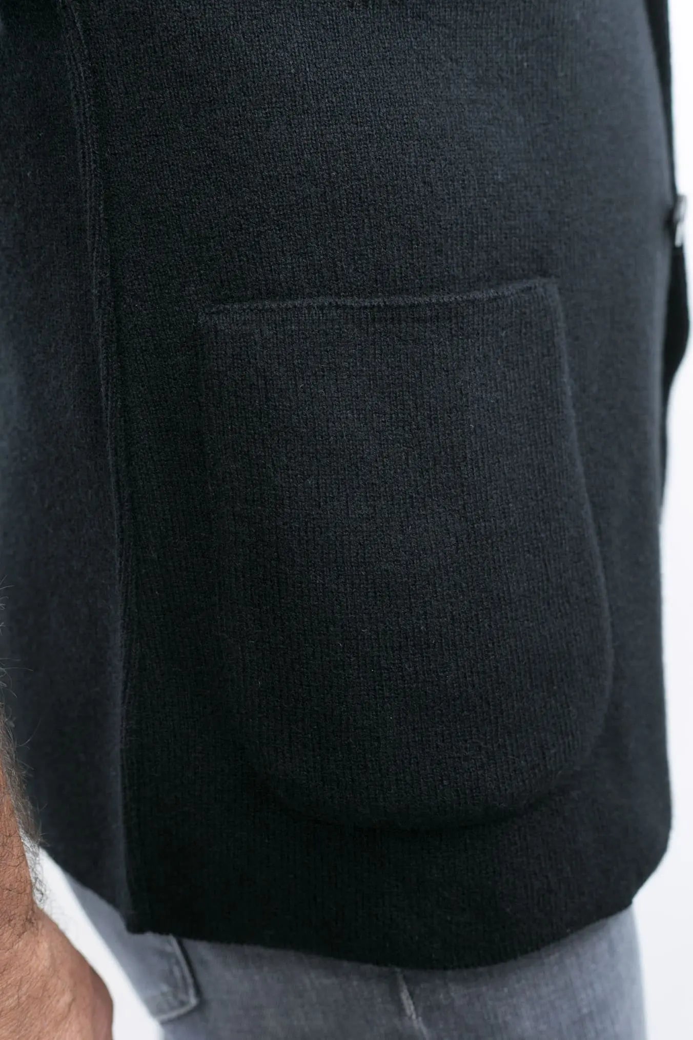 Giacca Maglia in Cashmere Nero - Guarino Store