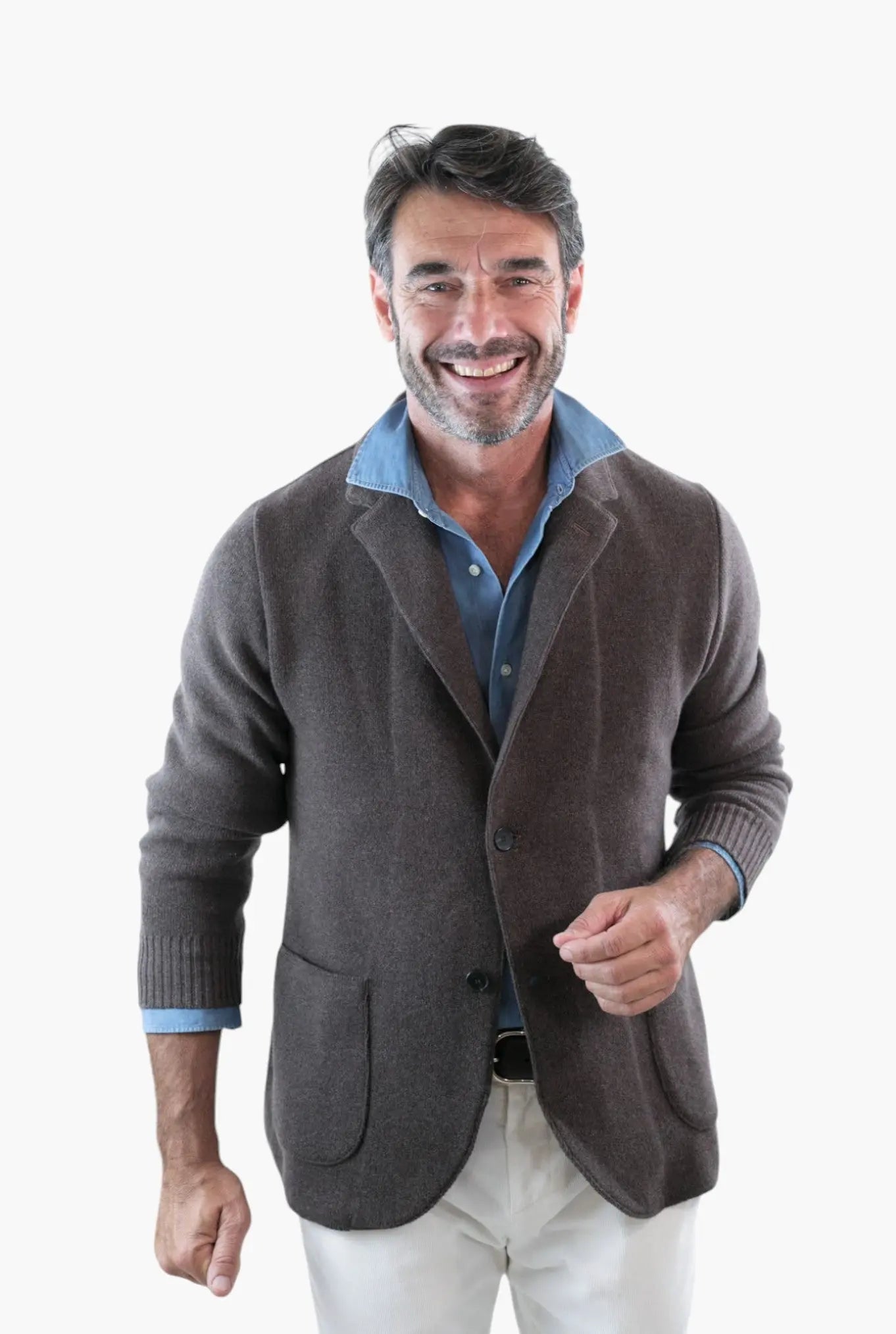 Giacca Maglia in Cashmere Marmotta - Guarino Store