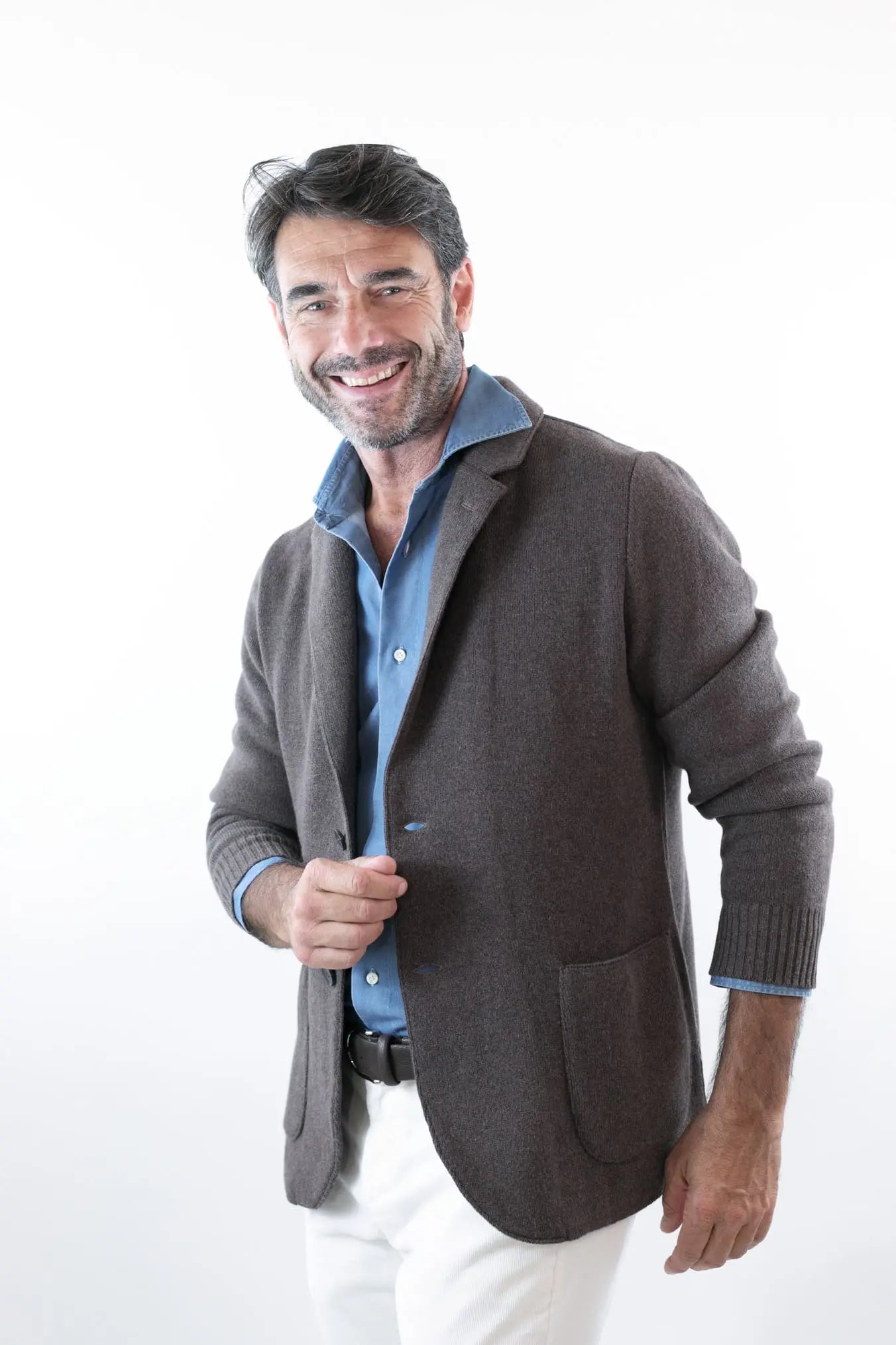 Giacca Maglia in Cashmere Marmotta - Guarino Store