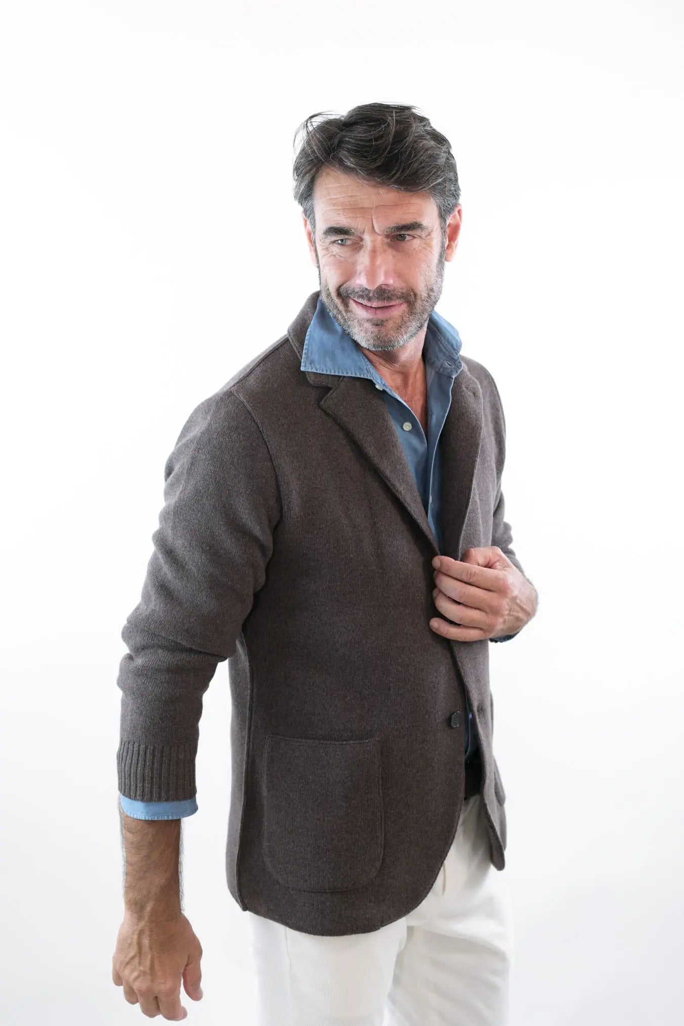 Giacca Maglia in Cashmere Marmotta - Guarino Store