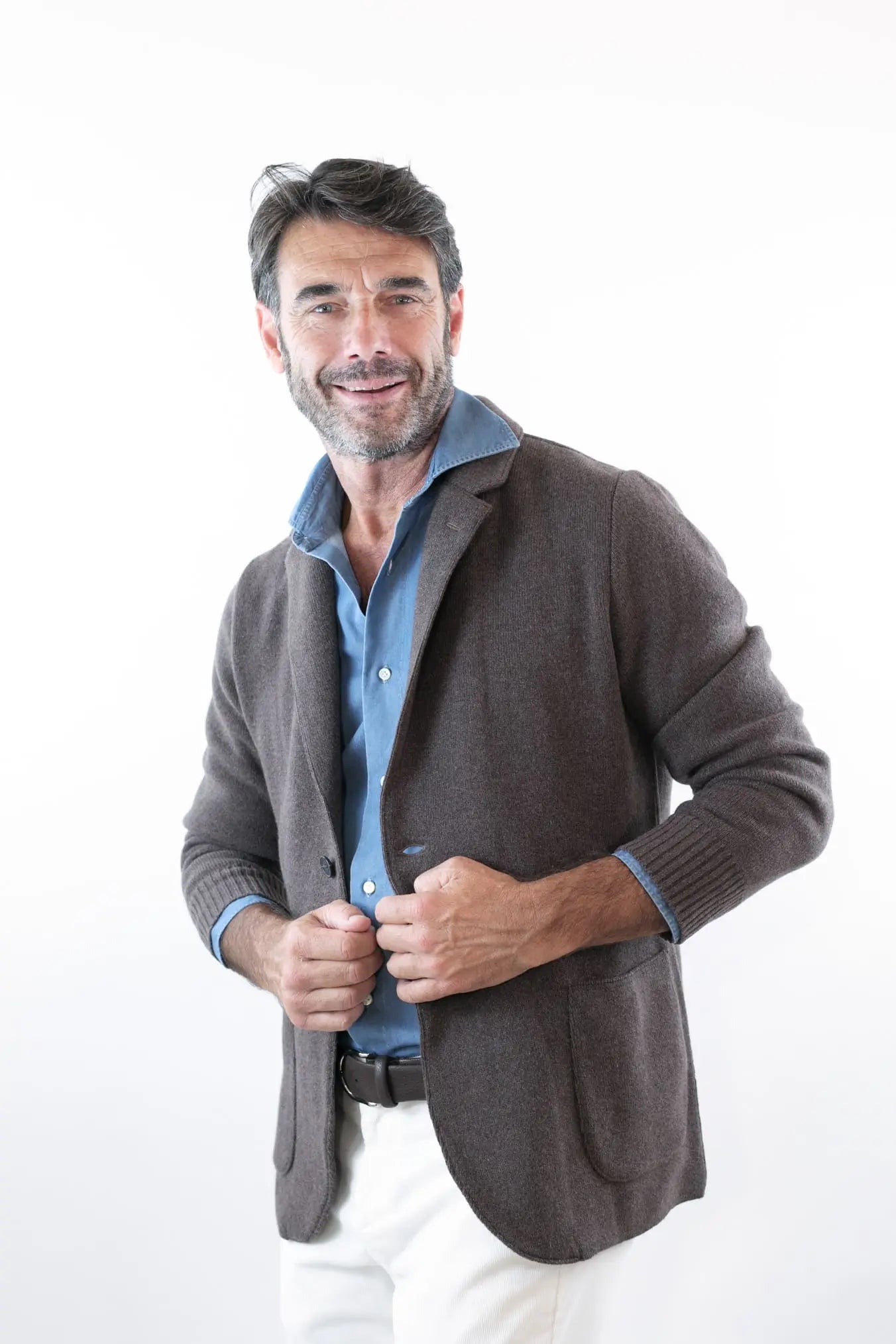 Giacca Maglia in Cashmere Marmotta - Guarino Store