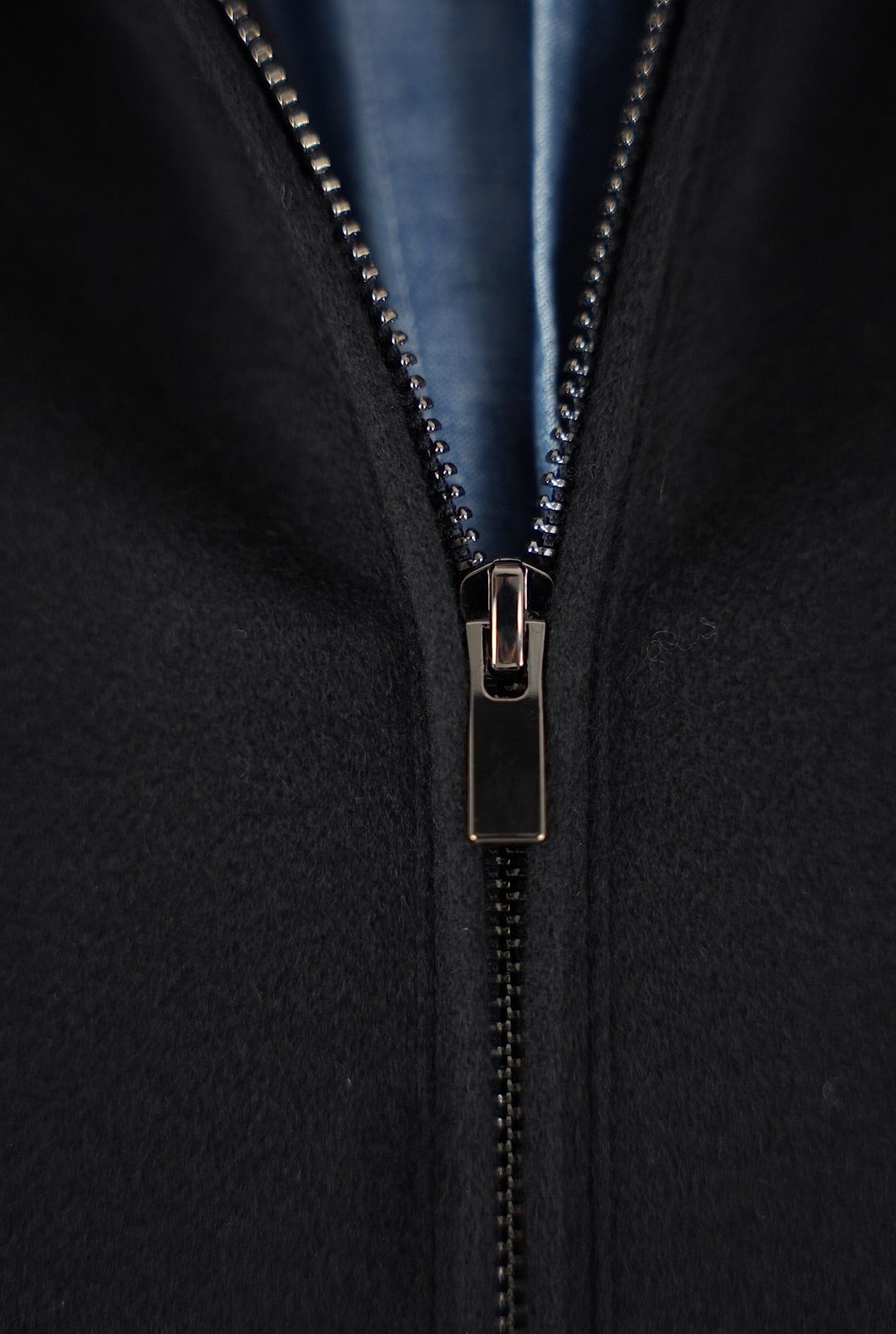 Giubbino in Cashmere e Castorino Blu - Guarino Store