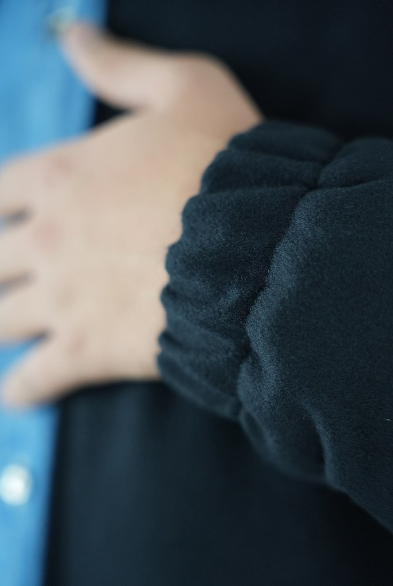 Giubbino in Cashmere e Castorino Blu - Guarino Store