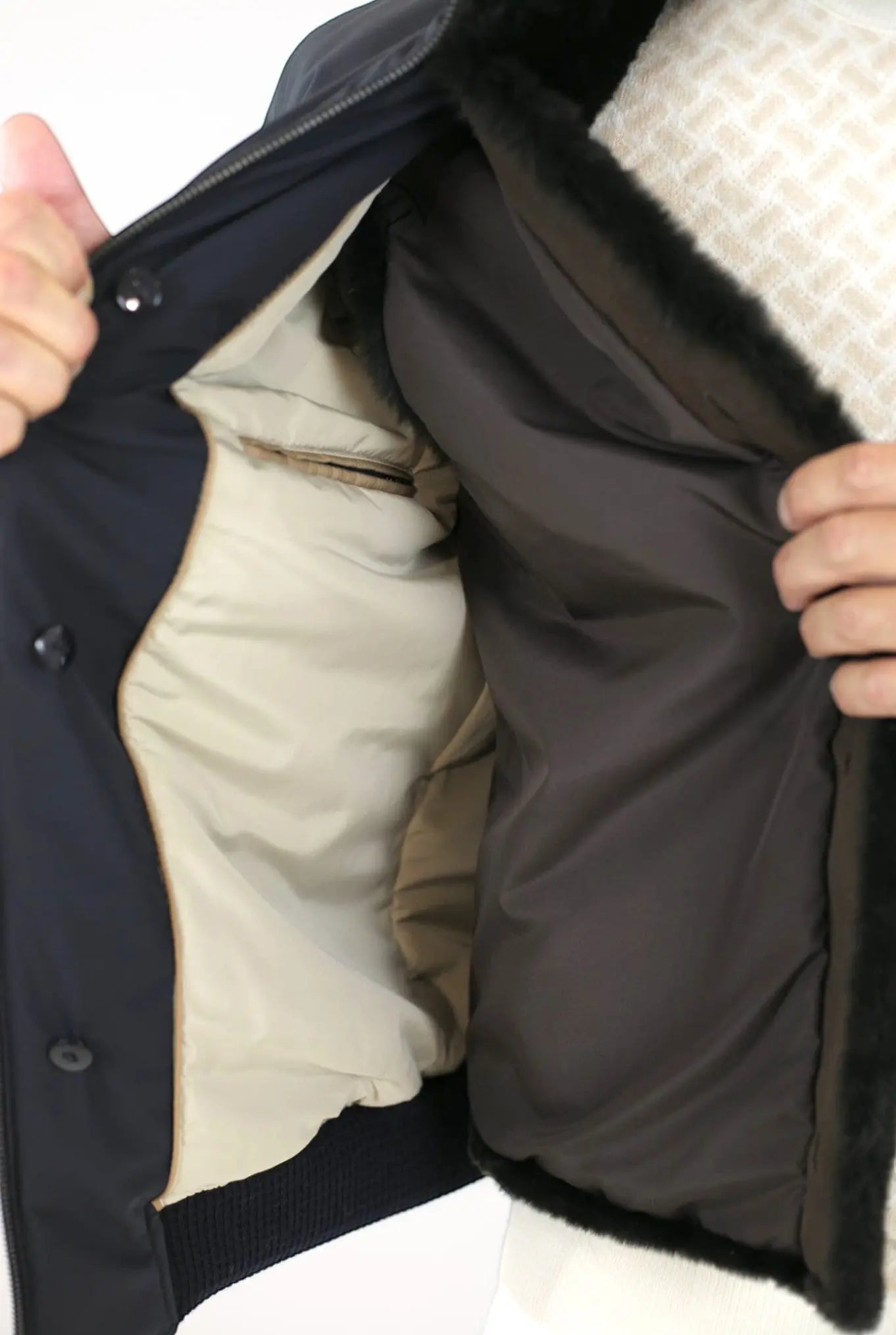 Giubbino Impermeabile Blu Corpetto Castorino - Guarino Store