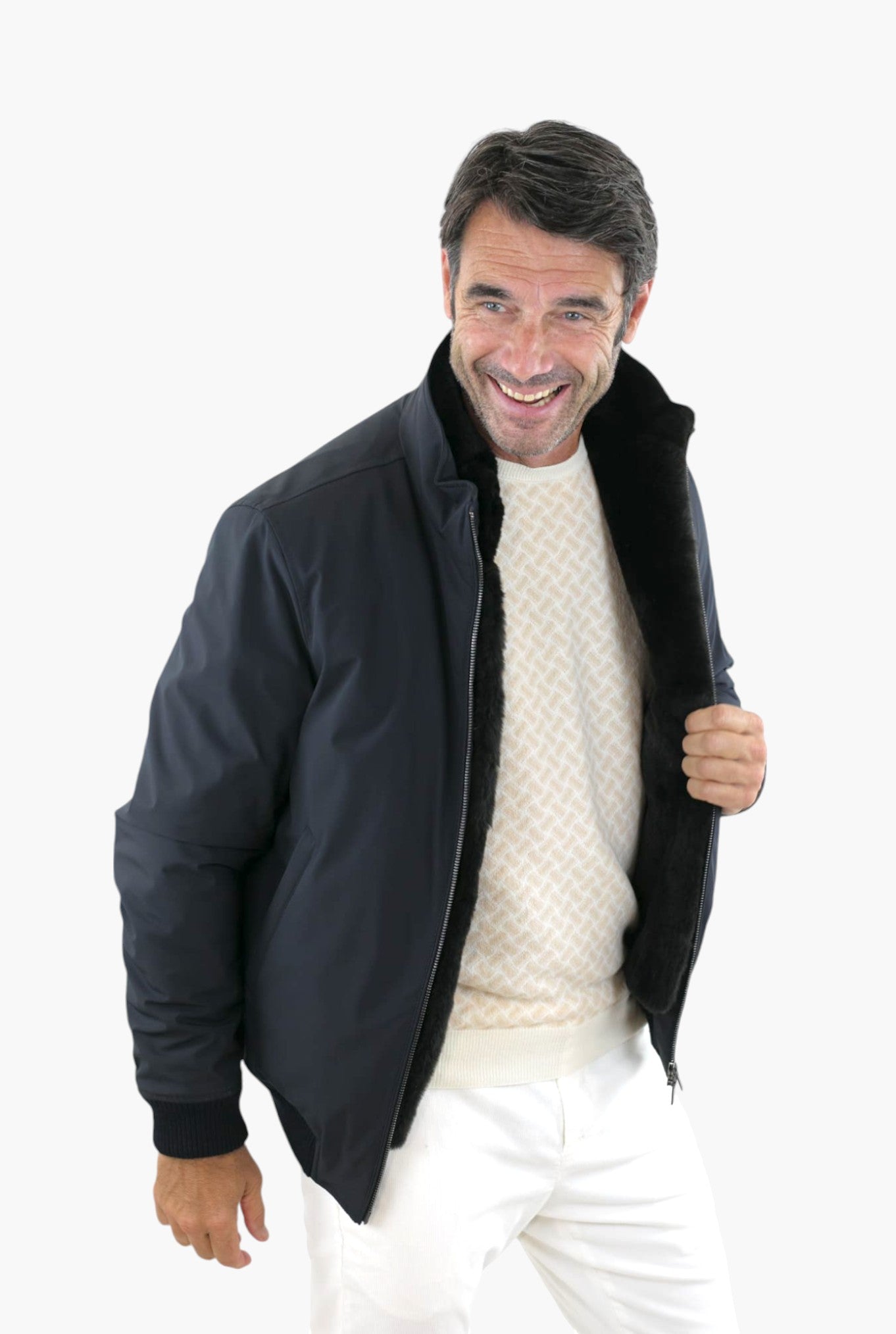 Giubbino Impermeabile Blu Corpetto Castorino - Guarino Store