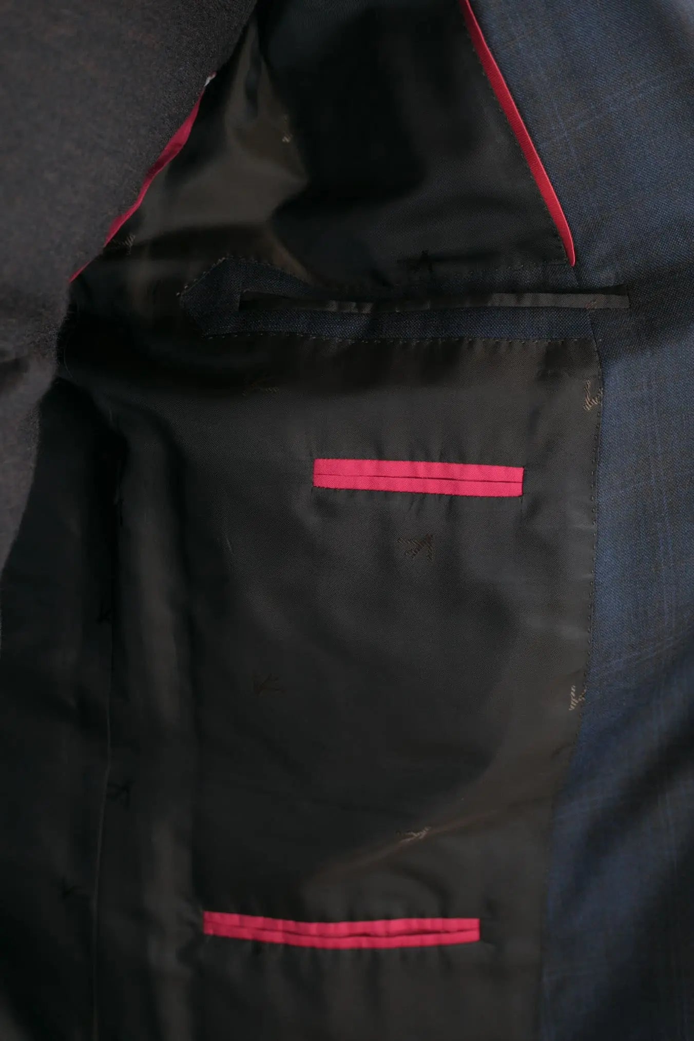 ISAIA Giacca Check Blu e Marrone
